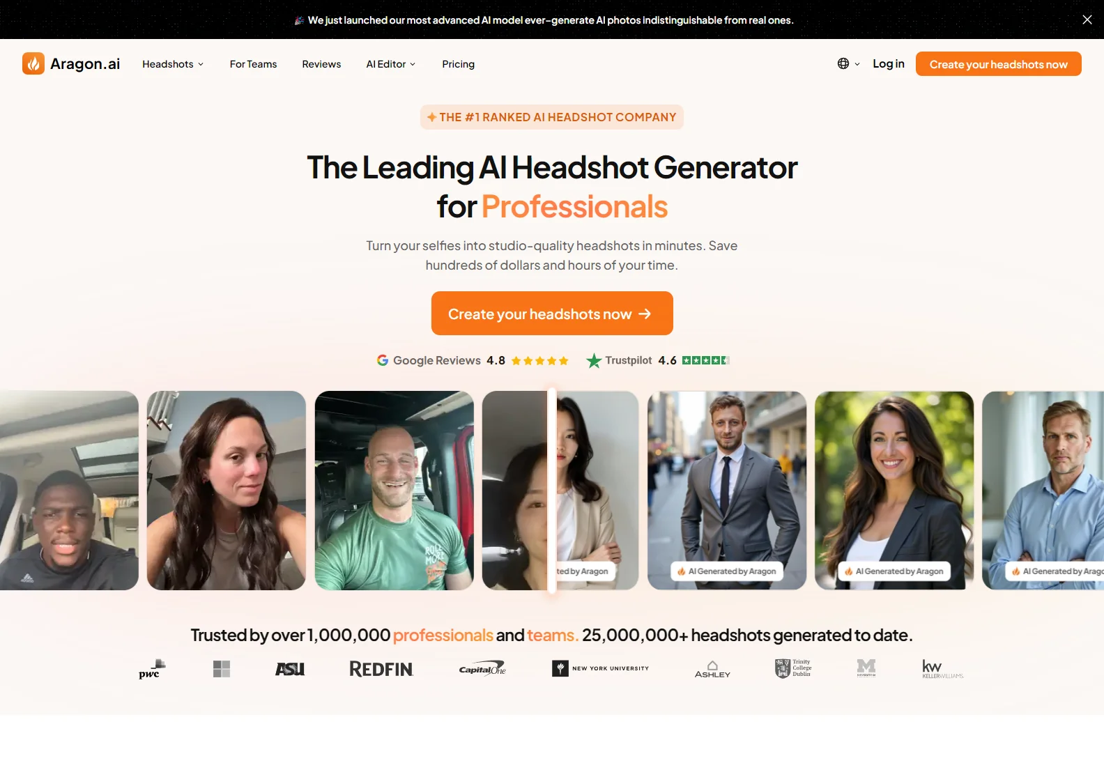 Aragon.ai: The Leading AI Headshot Generator for Professionals