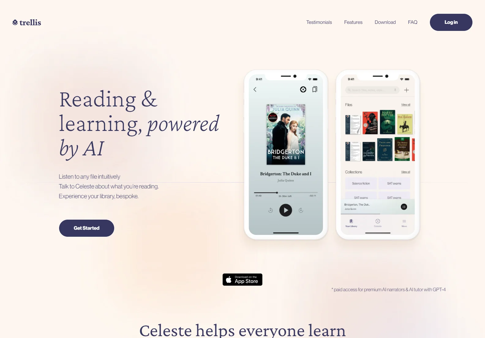 Trellis: AI-Powered Reading & Learning Companion for Enhanced Comprehension