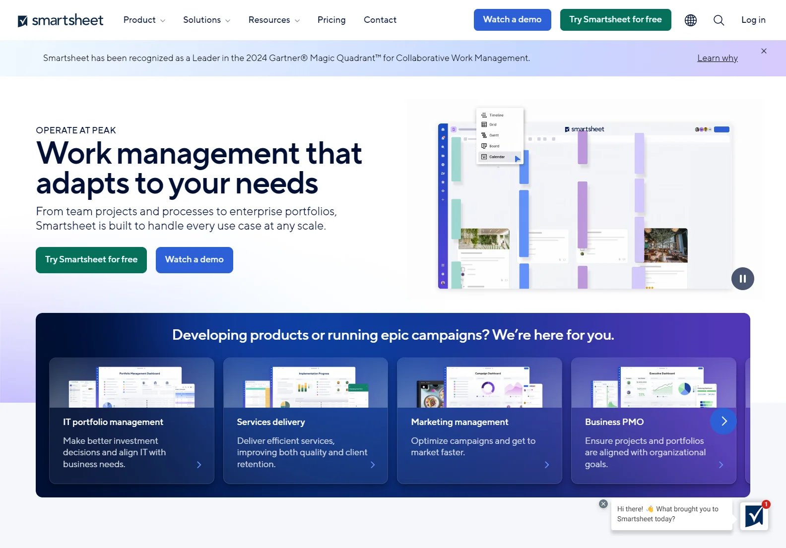 Smartsheet: Enterprise Work Management Platform for Enhanced Collaboration and Productivity