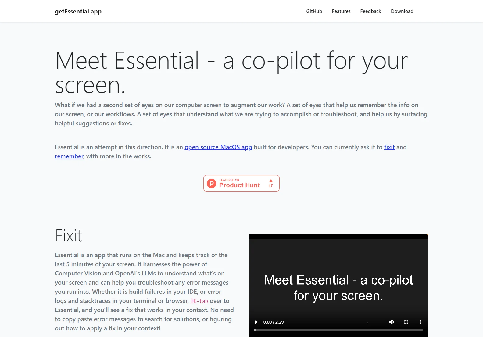 Essential: Your AI-Powered MacOS Co-pilot for Developers