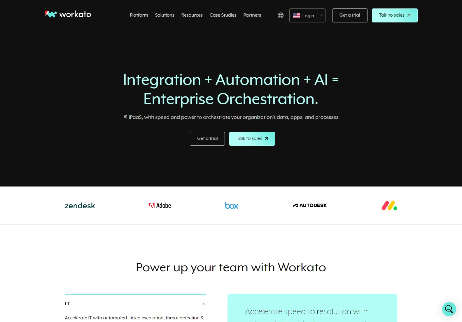 Workato: The #1 iPaaS for Enterprise-Grade Automation