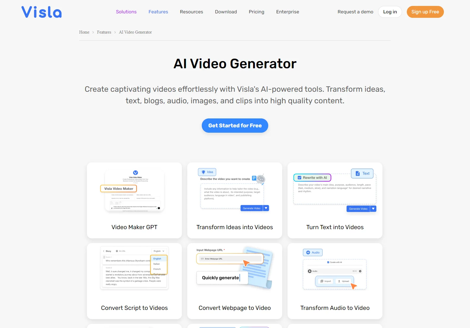 Visla: AI Video Generator and Editor for Effortless Video Creation