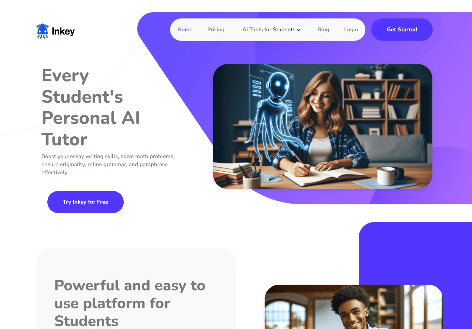 Inkey.ai: Your AI-Powered Academic Assistant for Essay Writing, Math Problems, and More