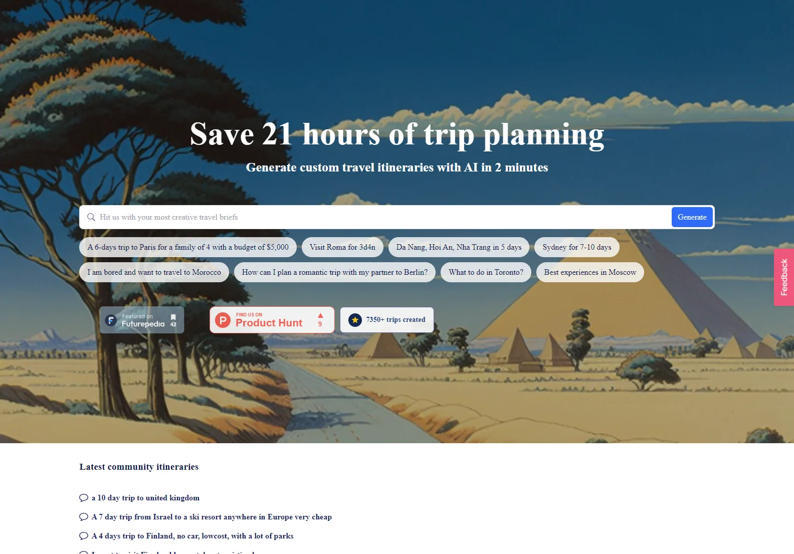 Plantrips: AI-Powered Travel Planner for Personalized Itineraries