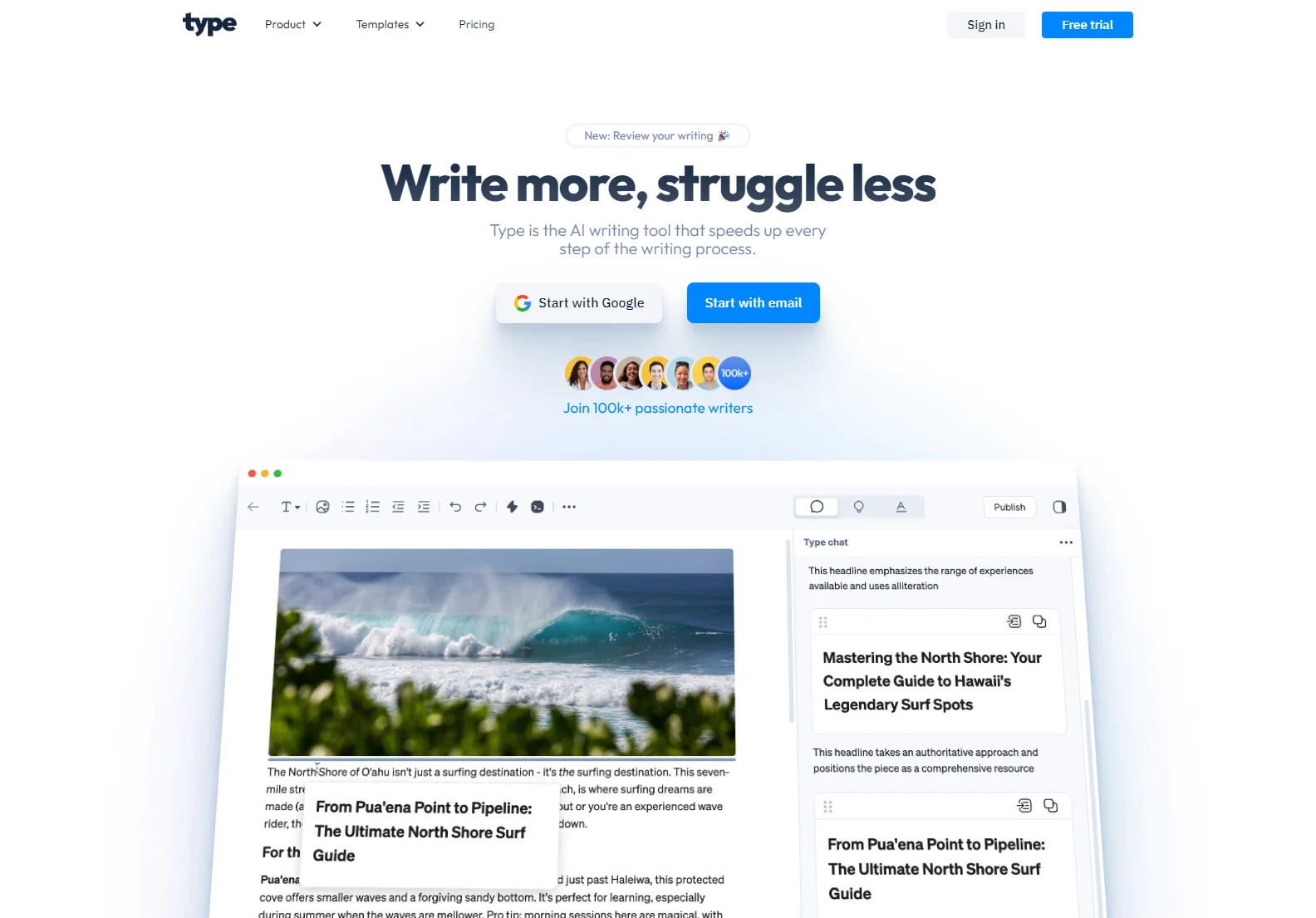 Type.ai: AI-Powered Writing Tool for Faster, More Efficient Content Creation