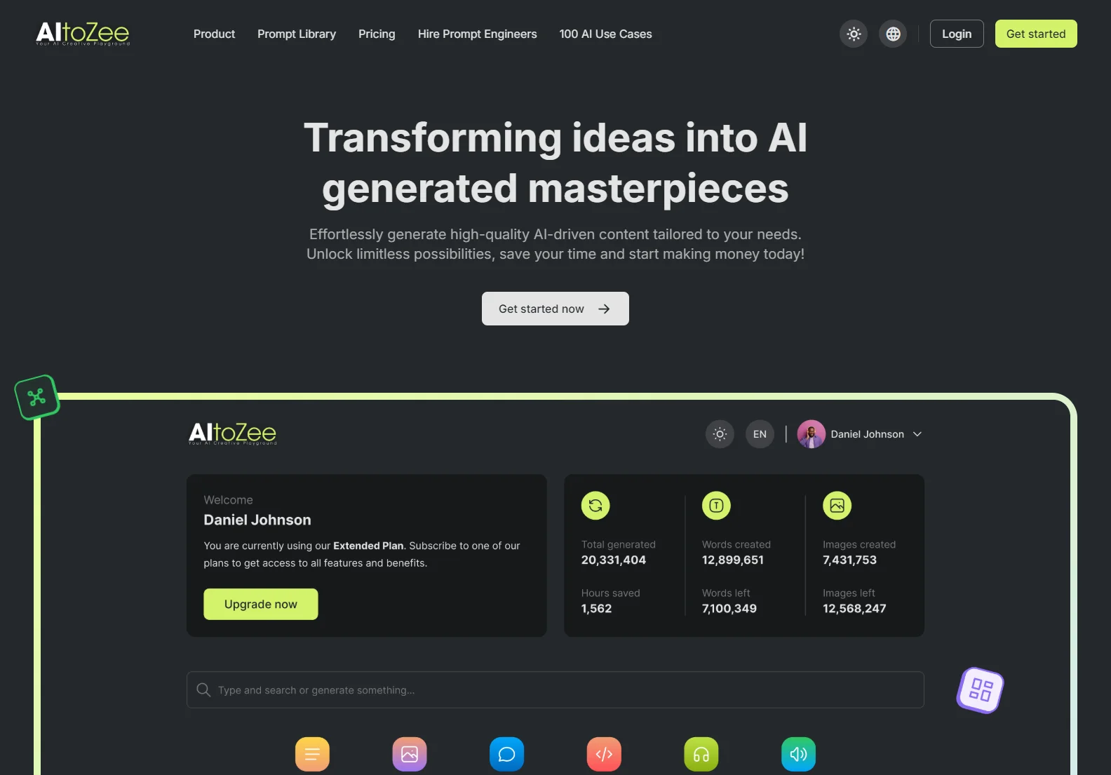 AItoZee: All-in-One AI Tools for Effortless Content Creation