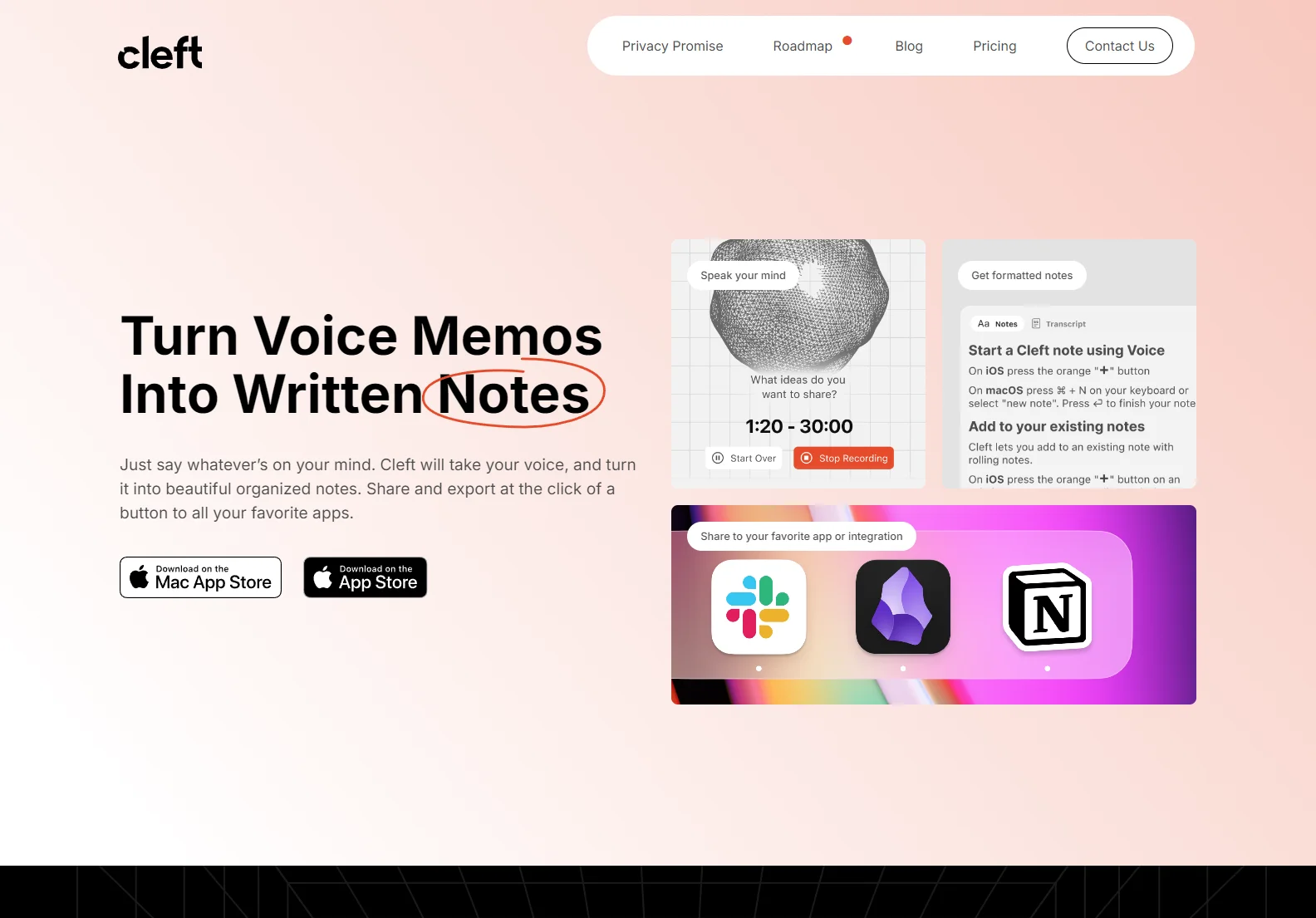 Cleft Notes: AI-Powered Note-Taking for Effortless Idea Capture and Sharing