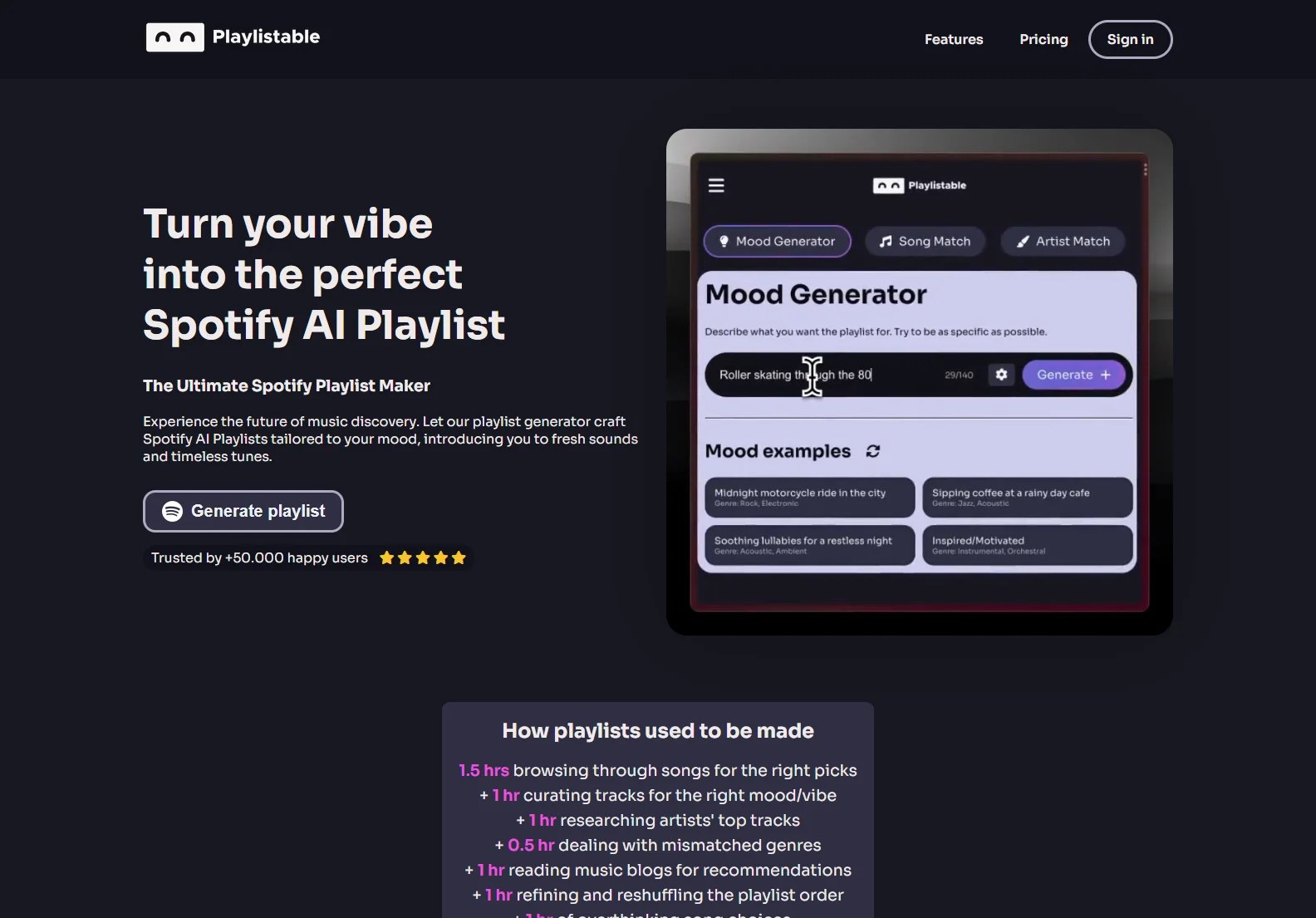 Playlistable: Your AI-Powered Spotify Playlist Generator