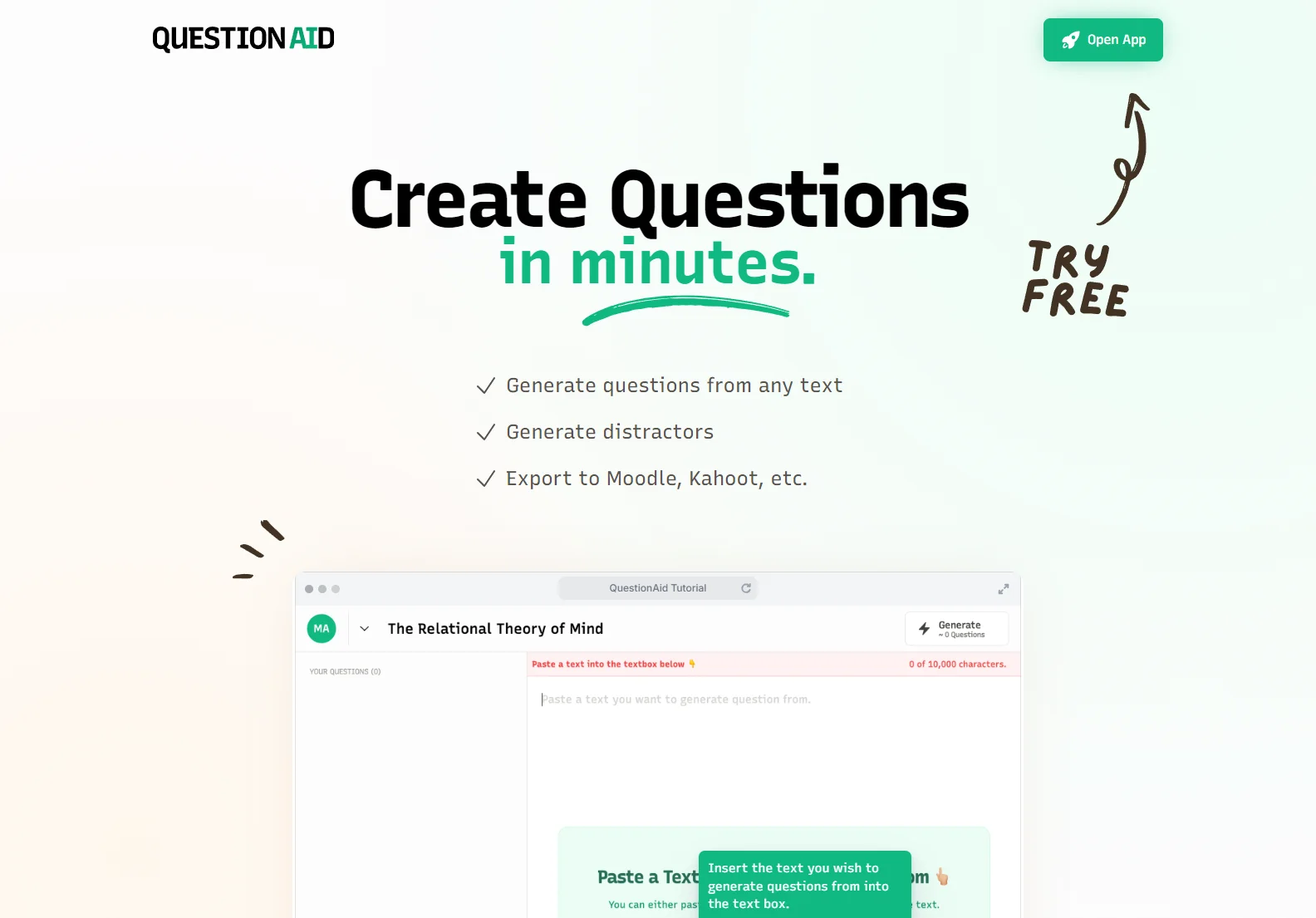 QuestionAid: AI-Powered Question Generator for Educators and Trainers