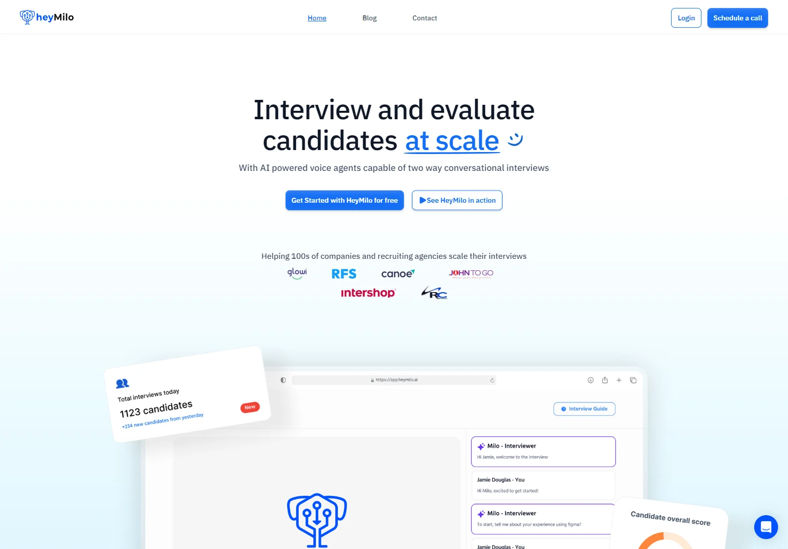 HeyMilo: AI-Powered Interviews for Efficient and Scalable Recruitment