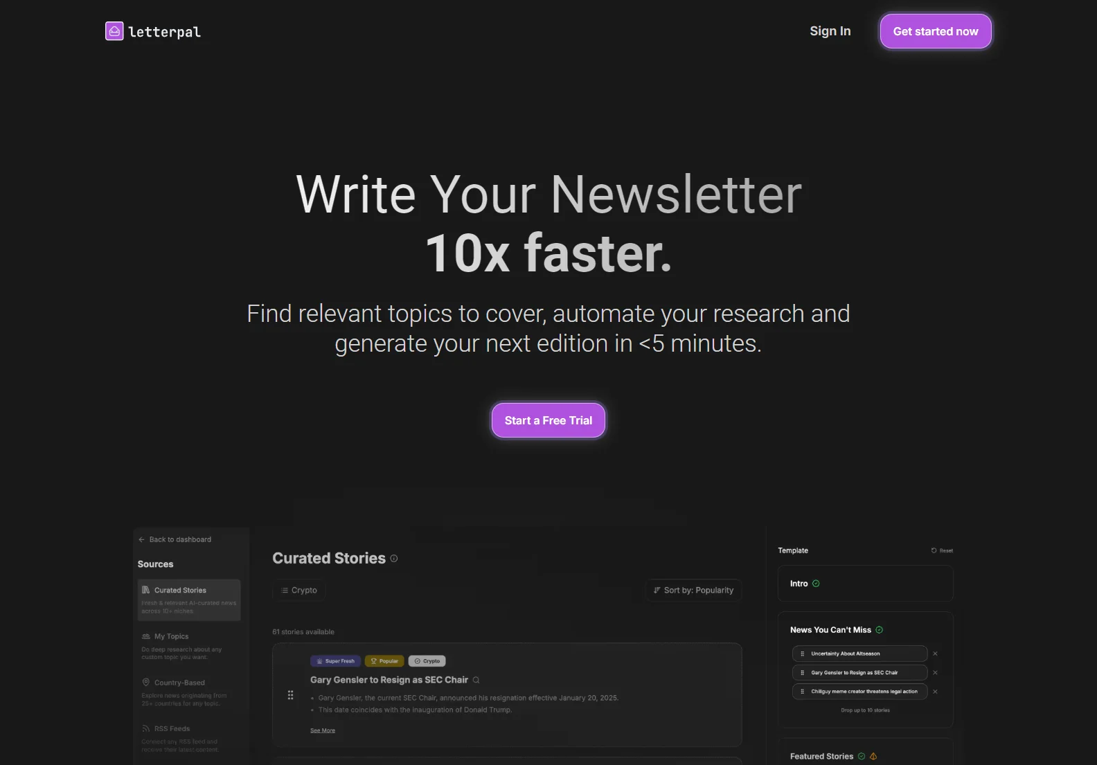 letterpal: Write Your Newsletter 10x Faster with AI