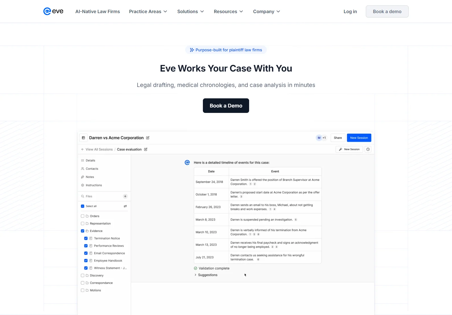 Eve: AI-Powered Legal Assistant for Plaintiff Law Firms