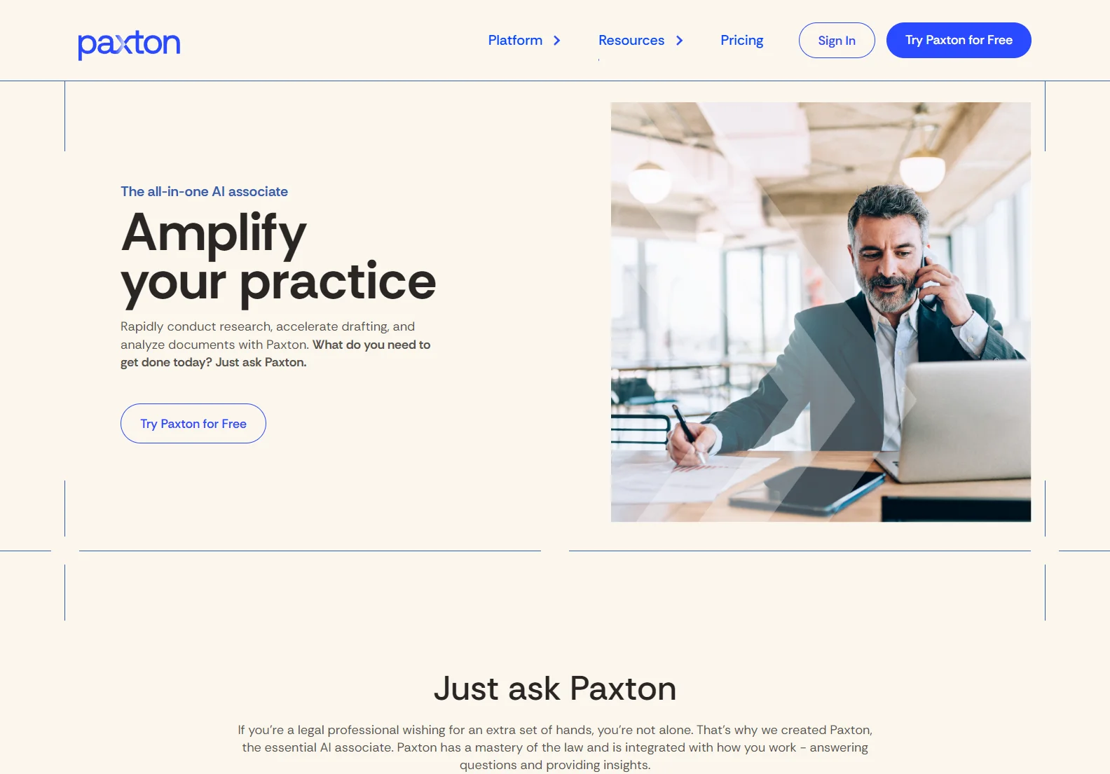 Paxton: The All-in-One AI Associate for Legal Professionals