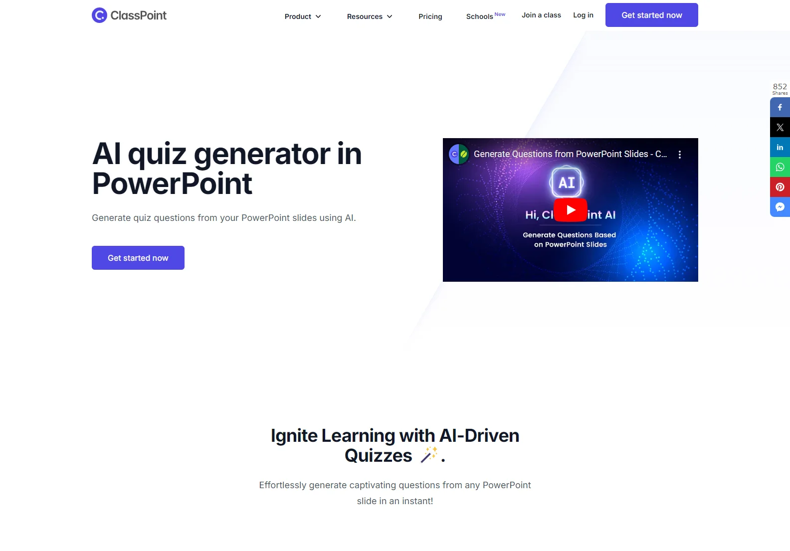 AI Quiz Generator in PowerPoint | ClassPoint