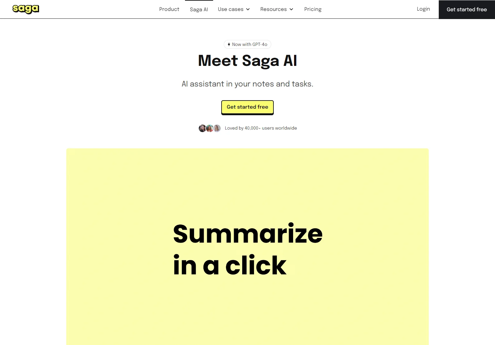 Saga AI – AI Workspace for Your Notes, Docs, and Tasks