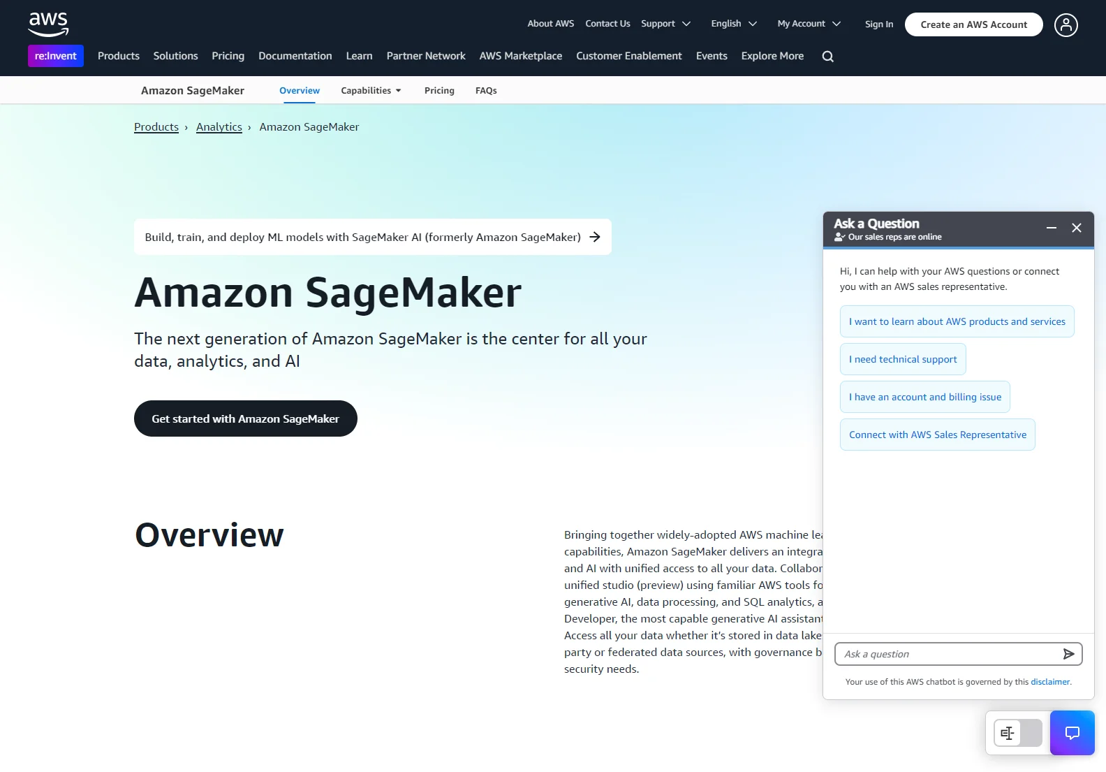 Amazon SageMaker: Build, Train, and Deploy ML Models Efficiently