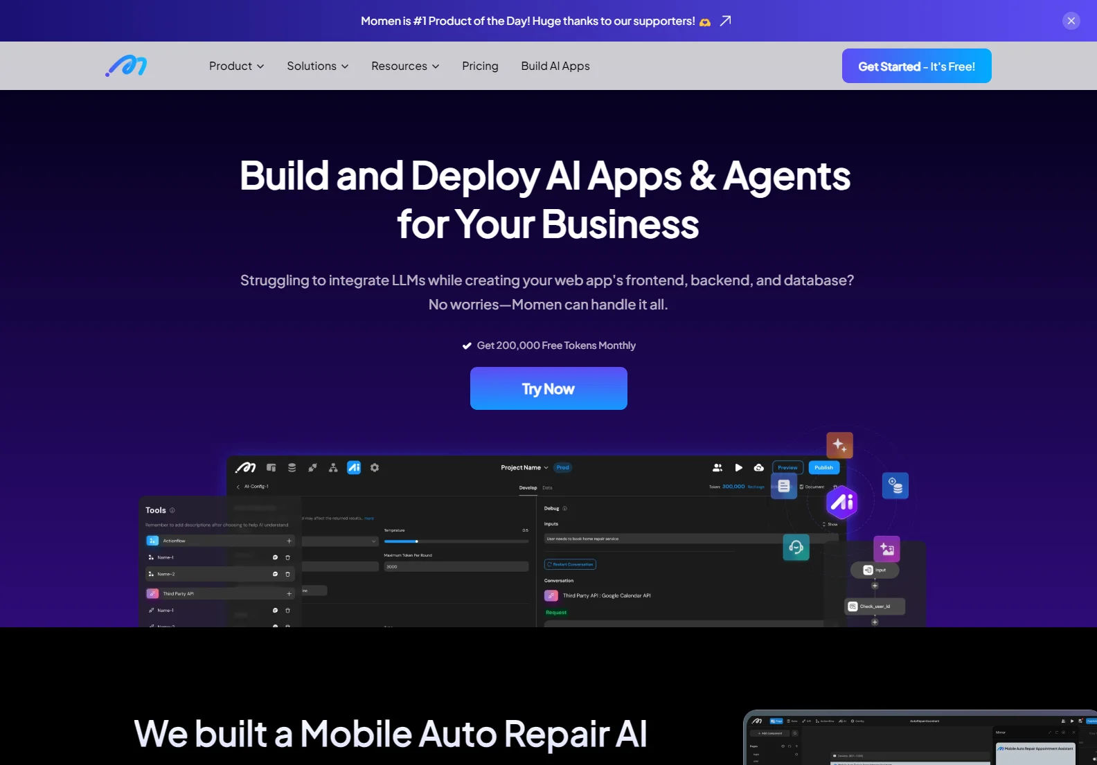 Momen: Build and Deploy AI Apps & Agents for Your Business