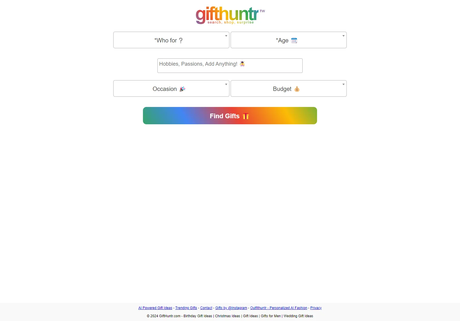 GiftHuntr: AI-Powered Gift Idea Generator for Every Occasion