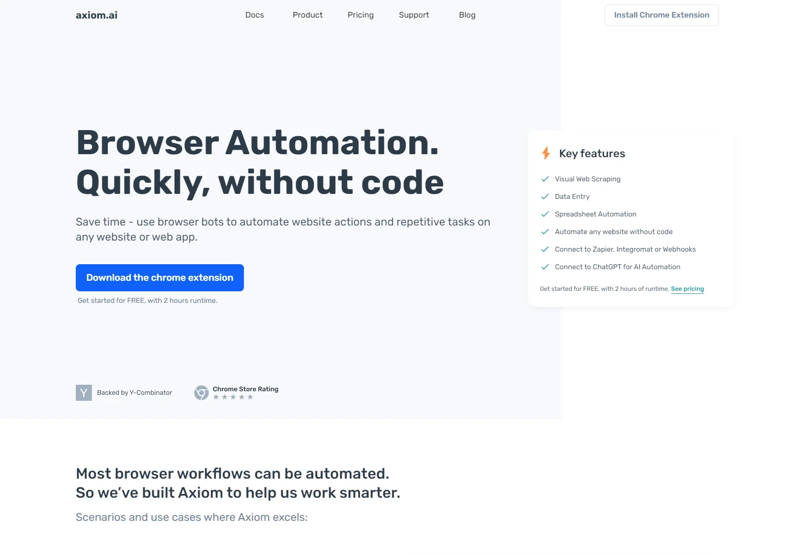 axiom.ai: No-Code Browser Automation and Web Scraping