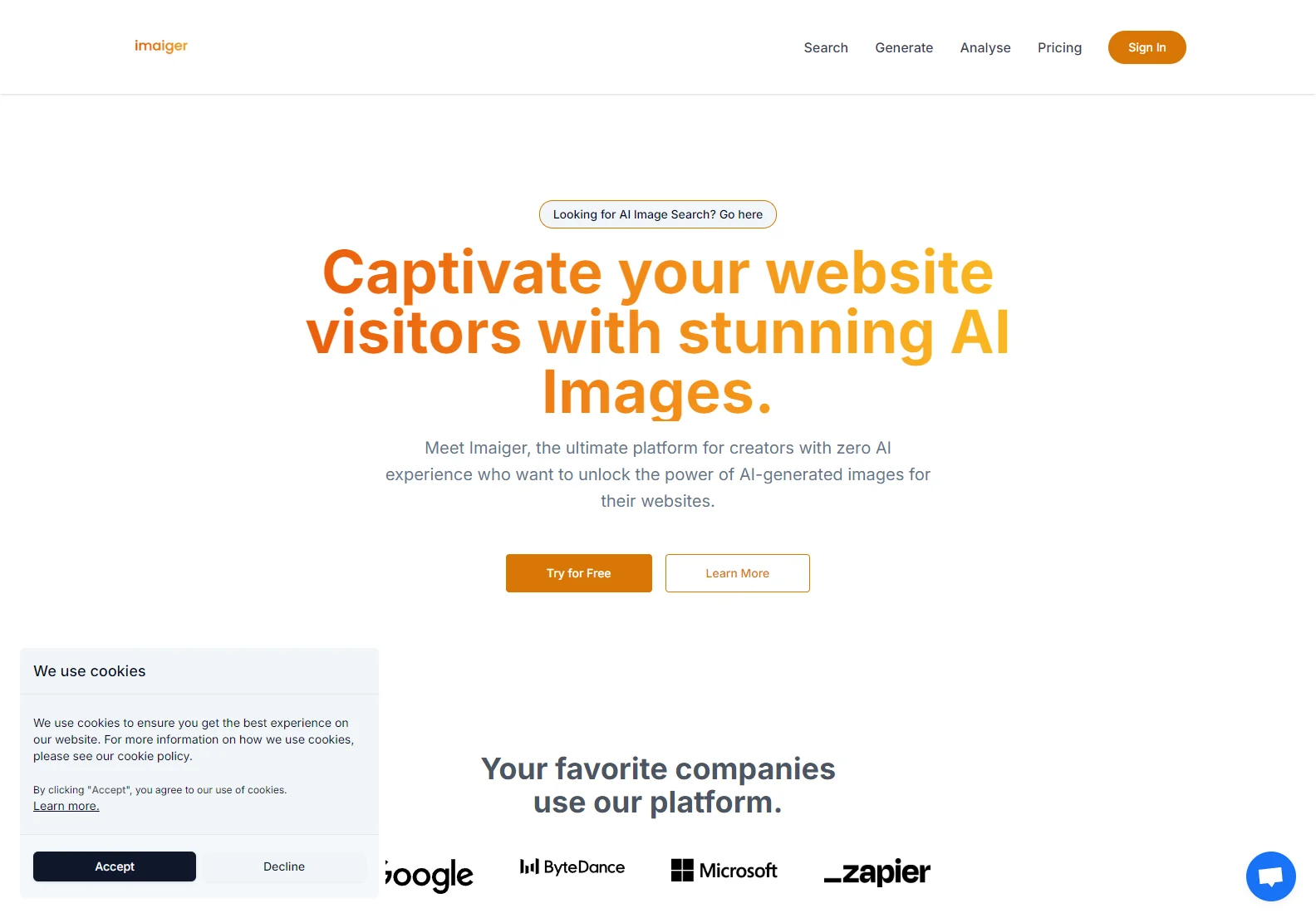 Imaiger: Best Online Platform to Generate AI Images for Website