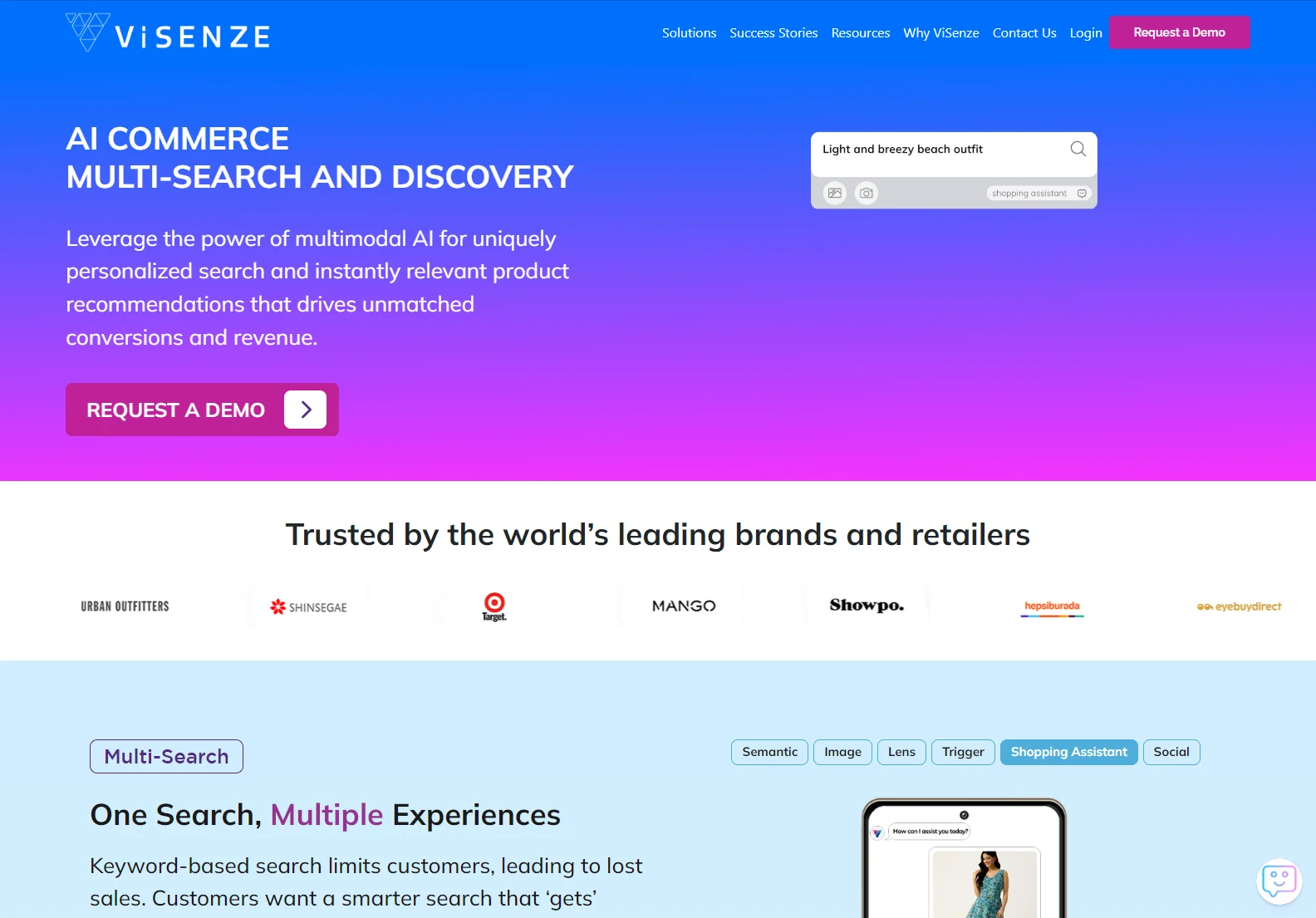 AI Multi-Search and Recommendations | ViSenze