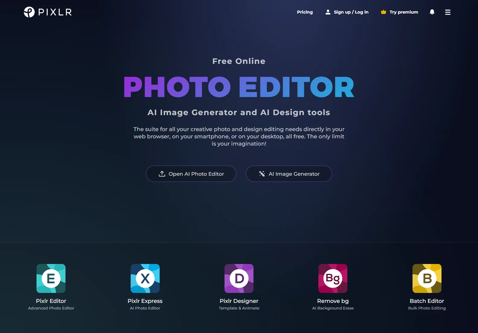 Pixlr: Free Online AI Photo Editor, Image Generator & Design Tool