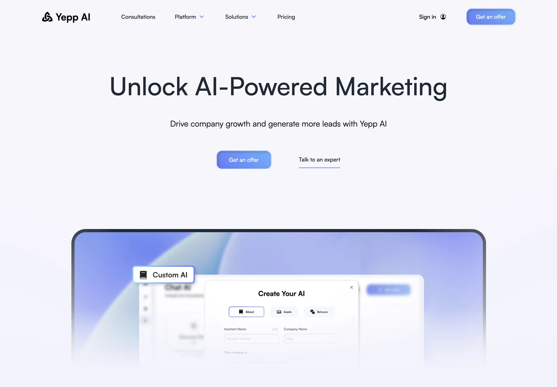 Yepp AI: AI-Powered Marketing Platform for Enhanced Lead Generation