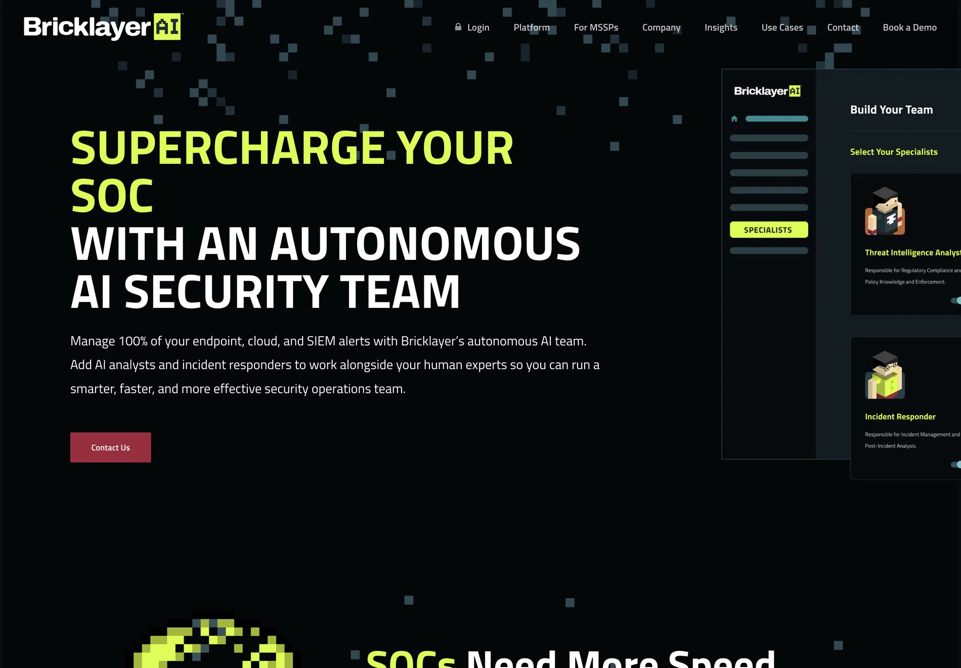 Bricklayer AI: Supercharge Your SOC with Automated AI Security Team