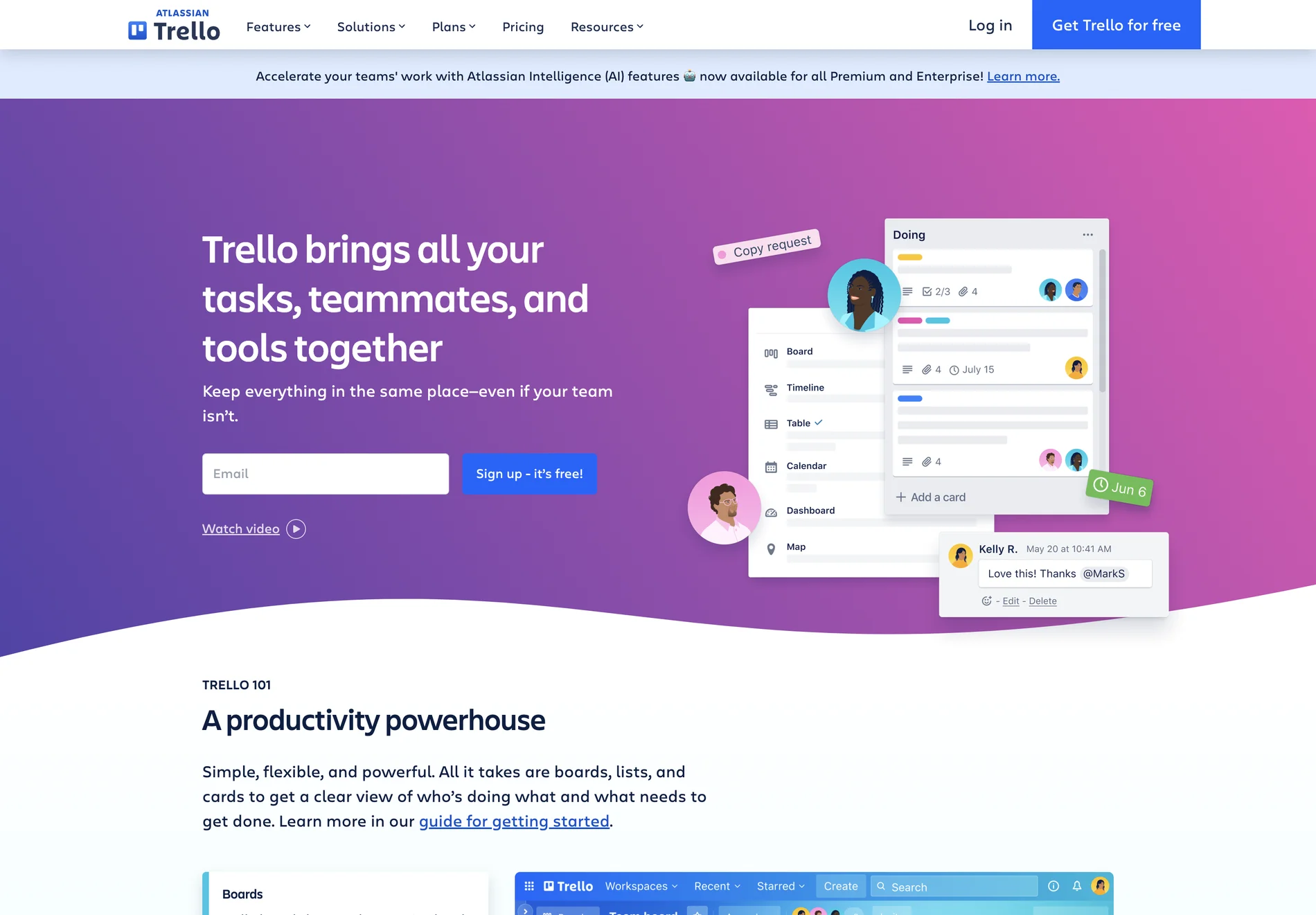 Trello: AI-Powered Project Management for Enhanced Team Collaboration