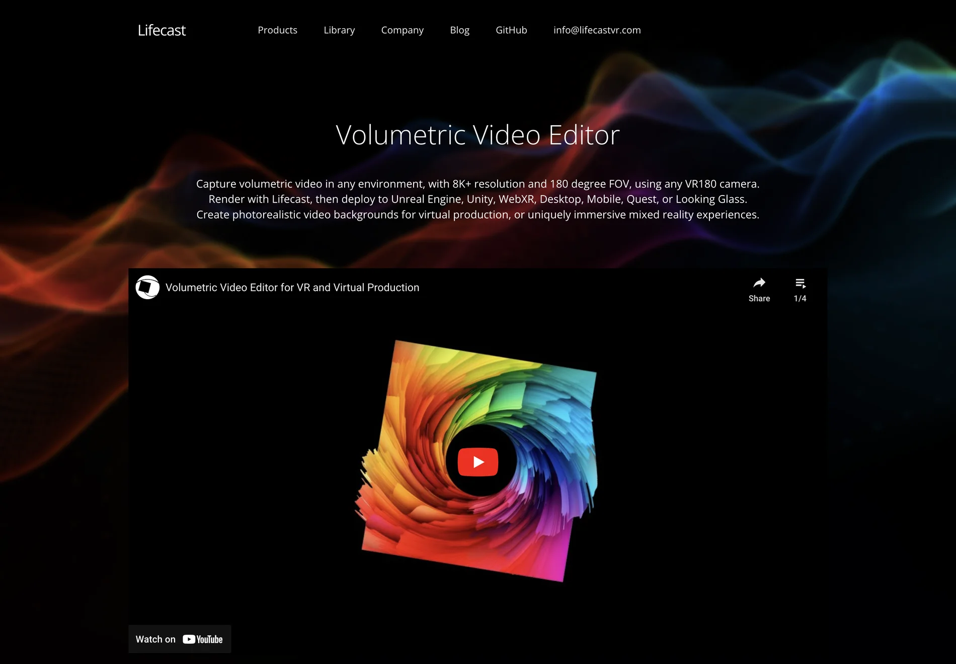 Lifecast: AI-Powered Volumetric Video Editor for Immersive Experiences