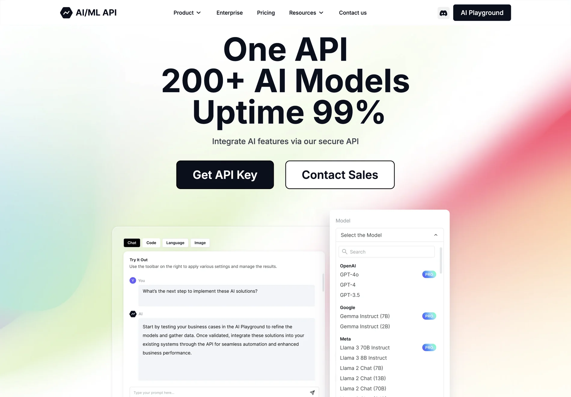 Access 200+ AI Models with a Single AI API | AIMLAPI.com