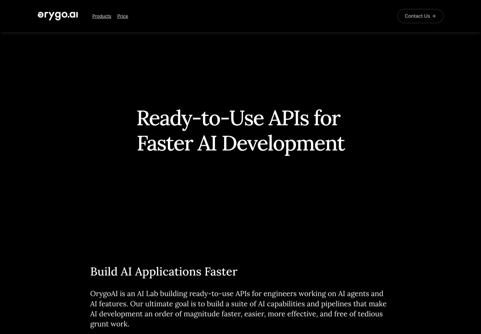 OrygoAI - Accelerating AI Development with Ready-to-Use RAG APIs