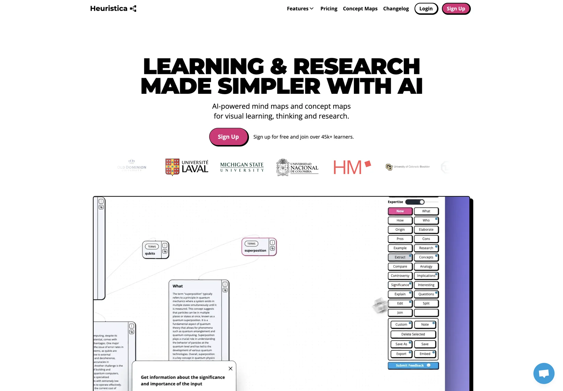 AI-Powered Mindmaps & Concept Maps for Visual Learning | Heuristica