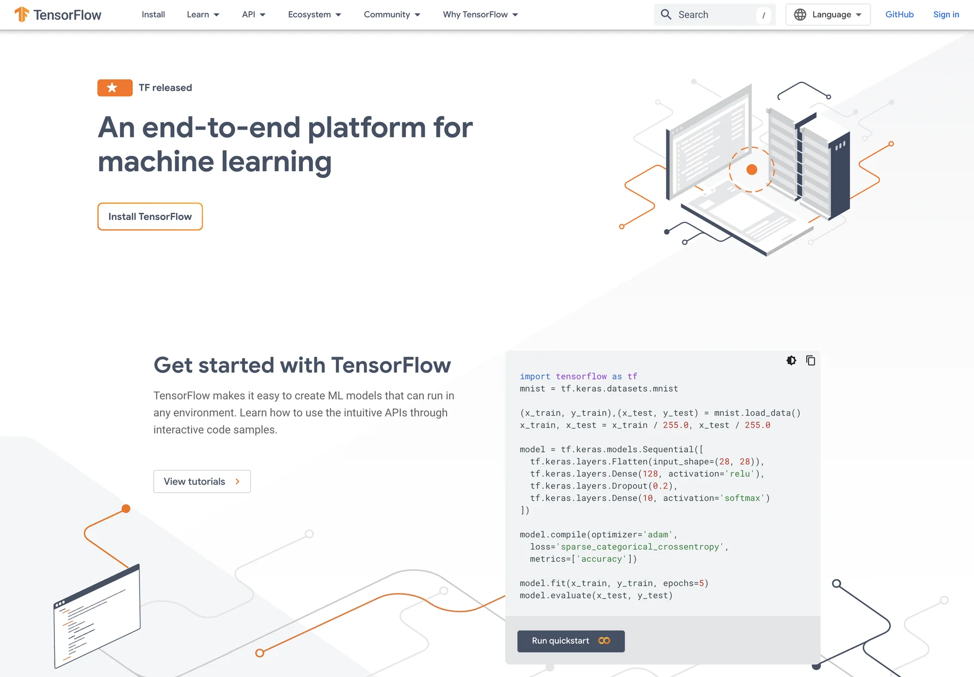 TensorFlow: Simplifying Machine Learning Model Creation and Deployment