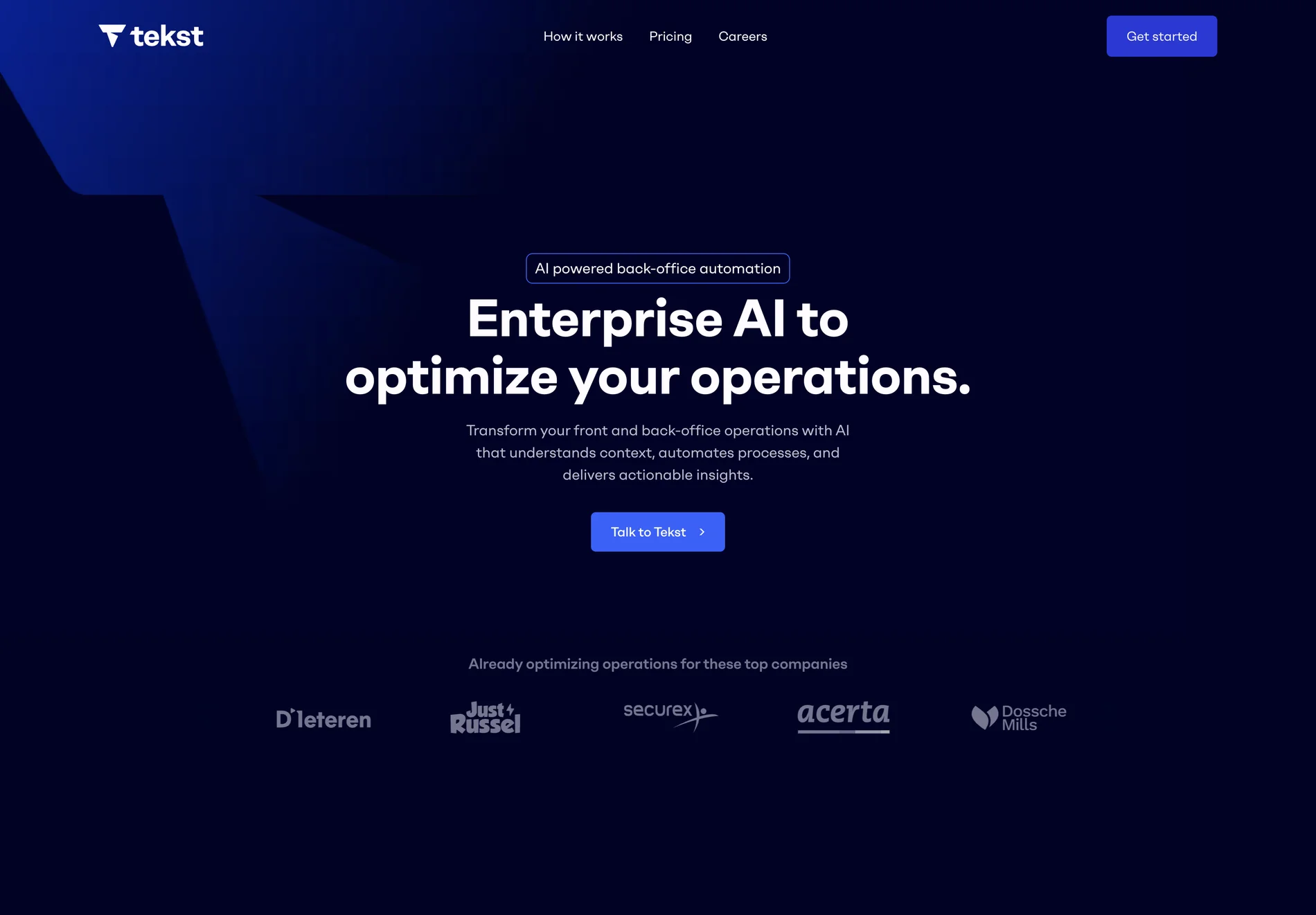 Tekst: AI-Powered Back-Office Automation for Enterprise Efficiency