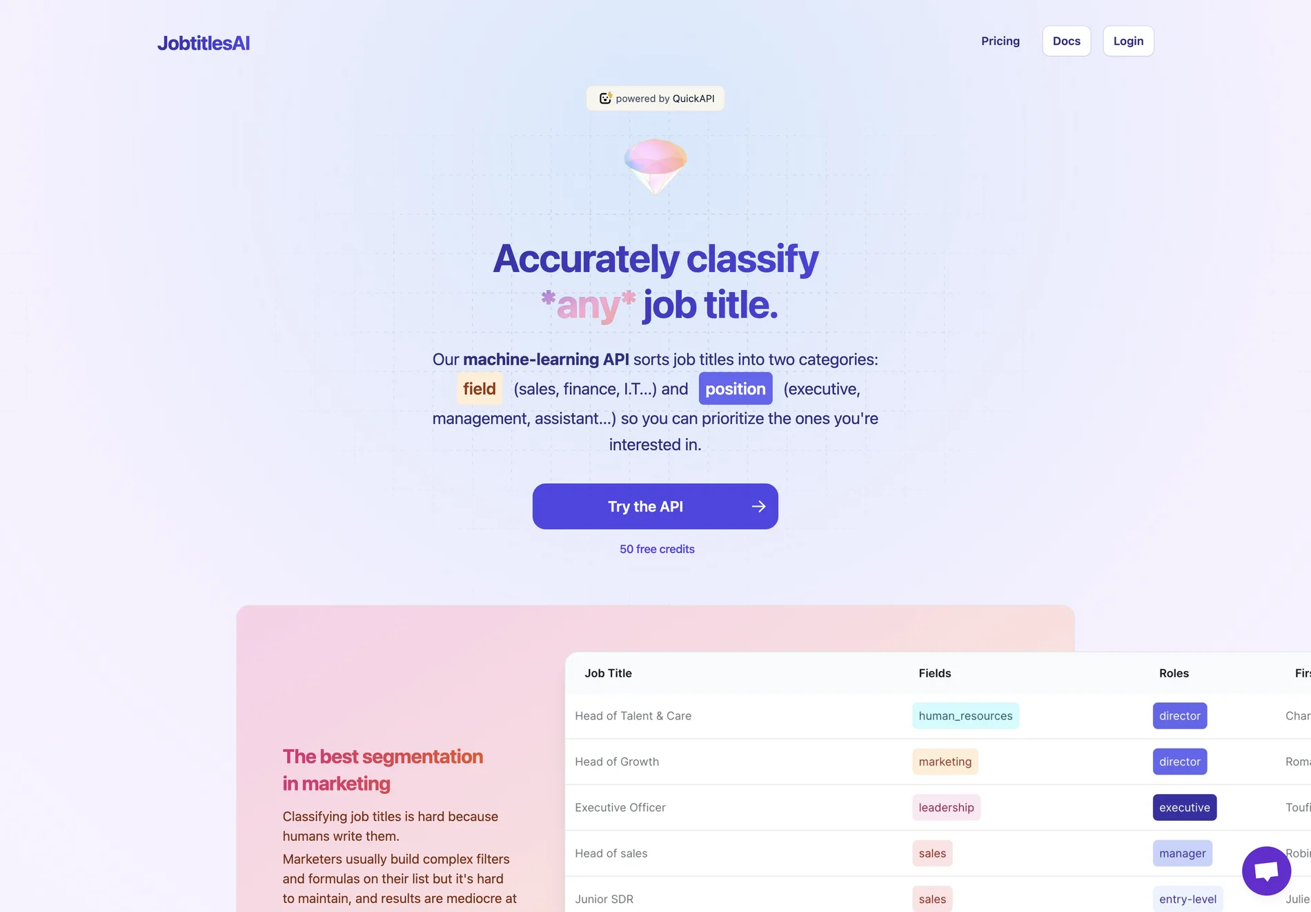 JobtitlesAI: Accurately Classify Any Job Title with AI