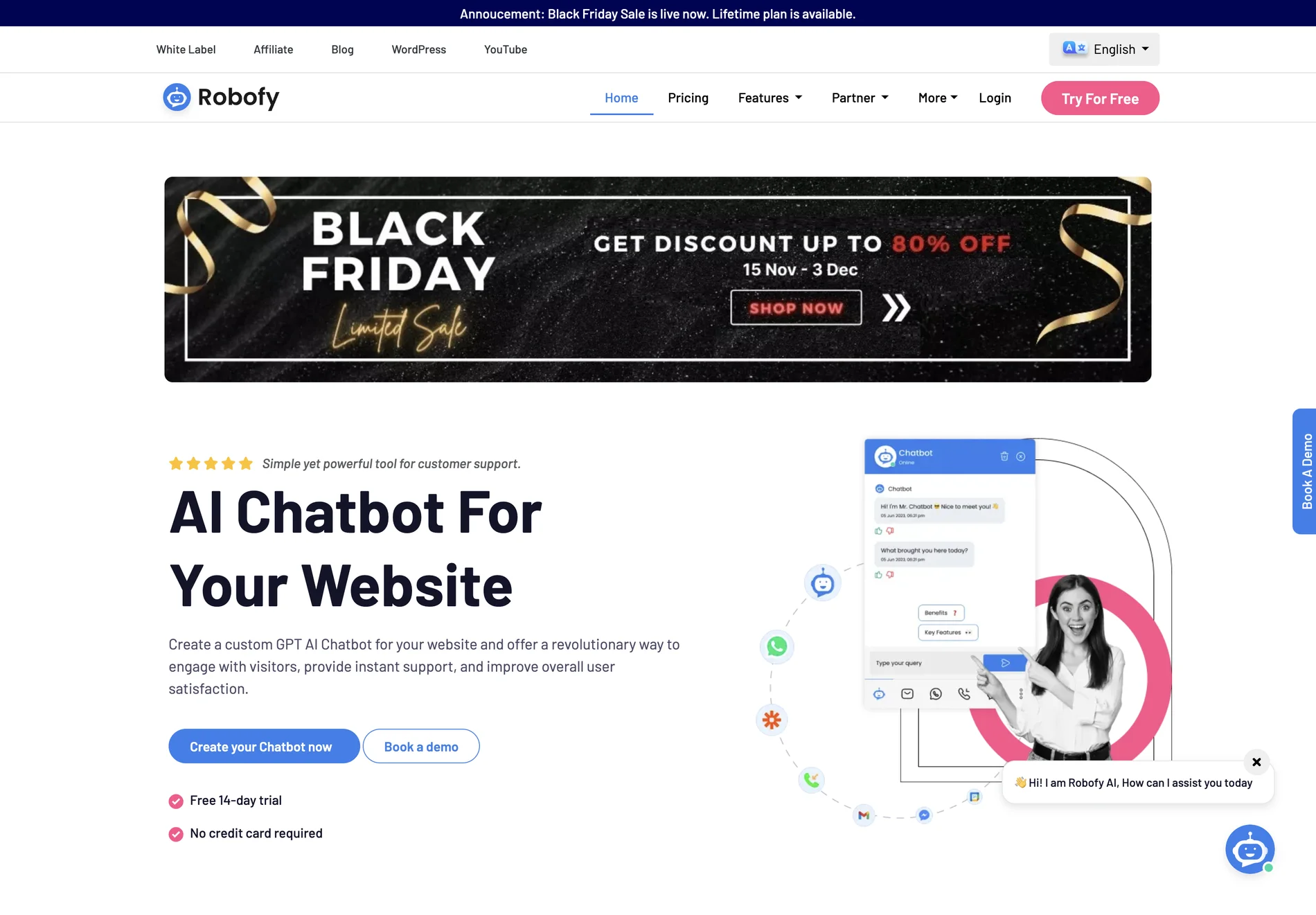 Robofy: Revolutionizing Customer Support with AI Chatbots