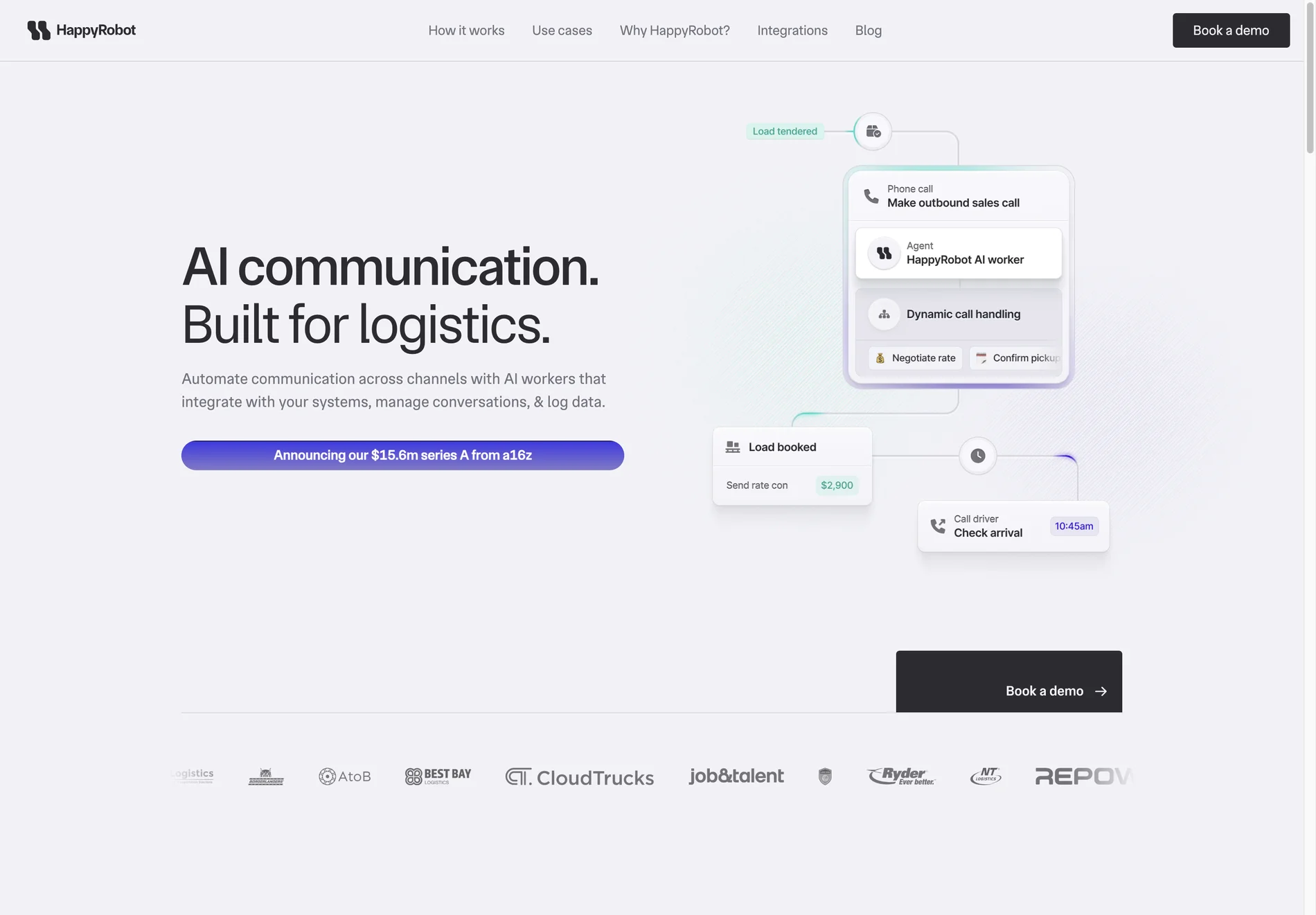 HappyRobot: AI-Powered Communication for Logistics