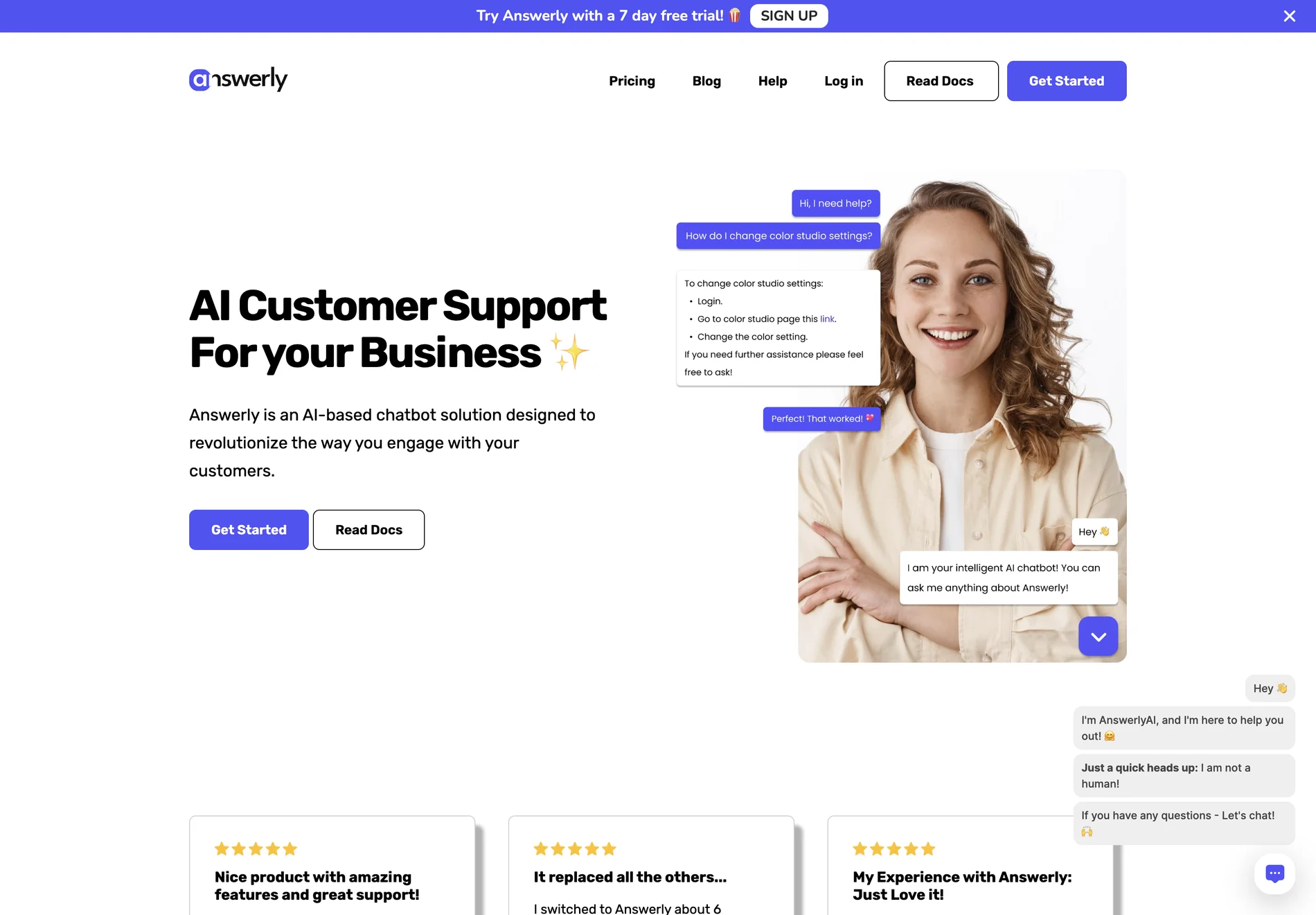 Answerly: Revolutionizing Customer Engagement with AI-Powered Chatbot Support