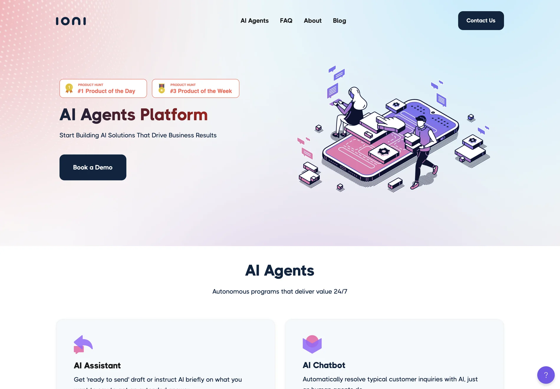 ioni - AI Agents Platform: Build AI Solutions That Drive Business Results