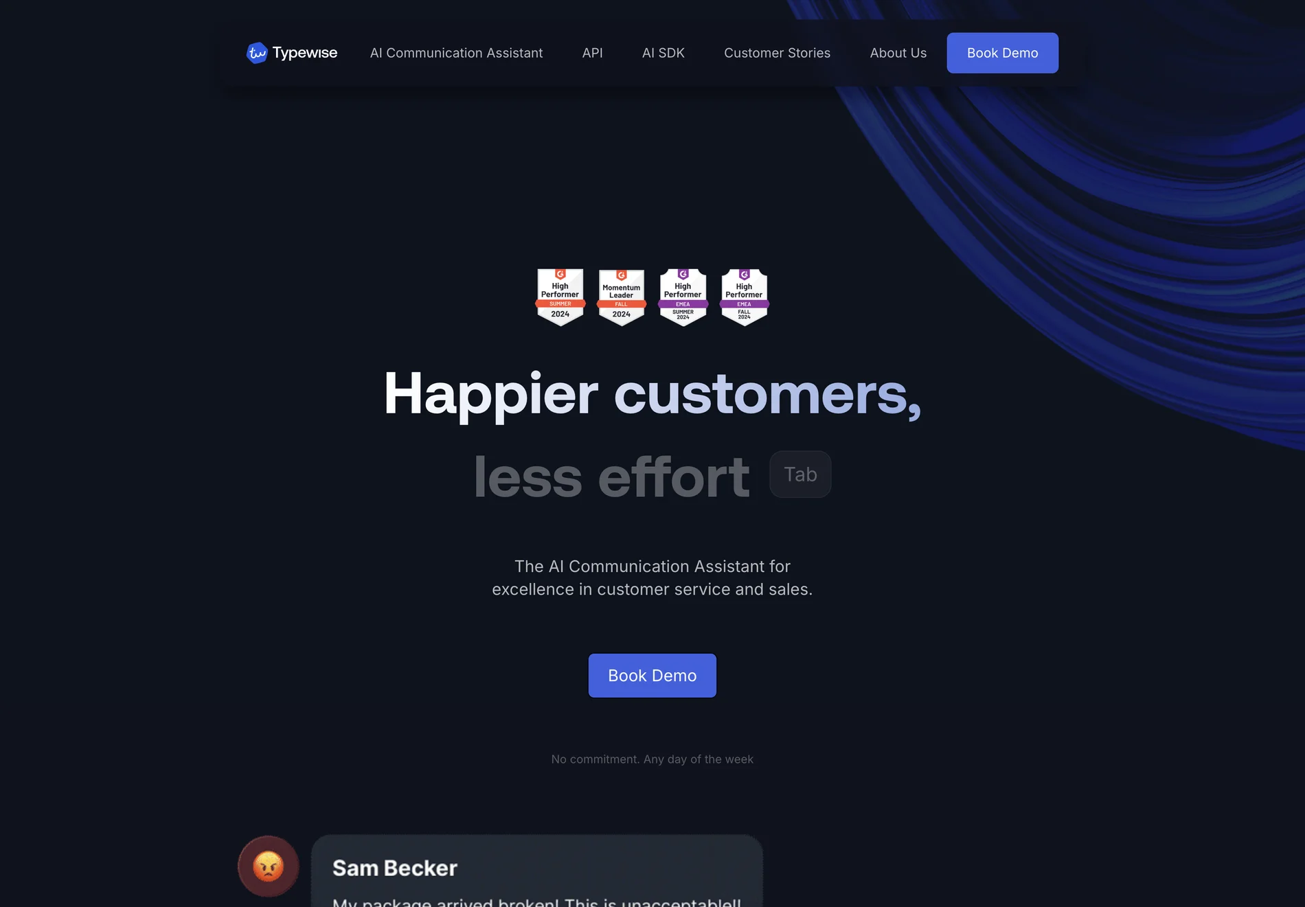 Typewise: Revolutionizing Customer Service and Sales with AI