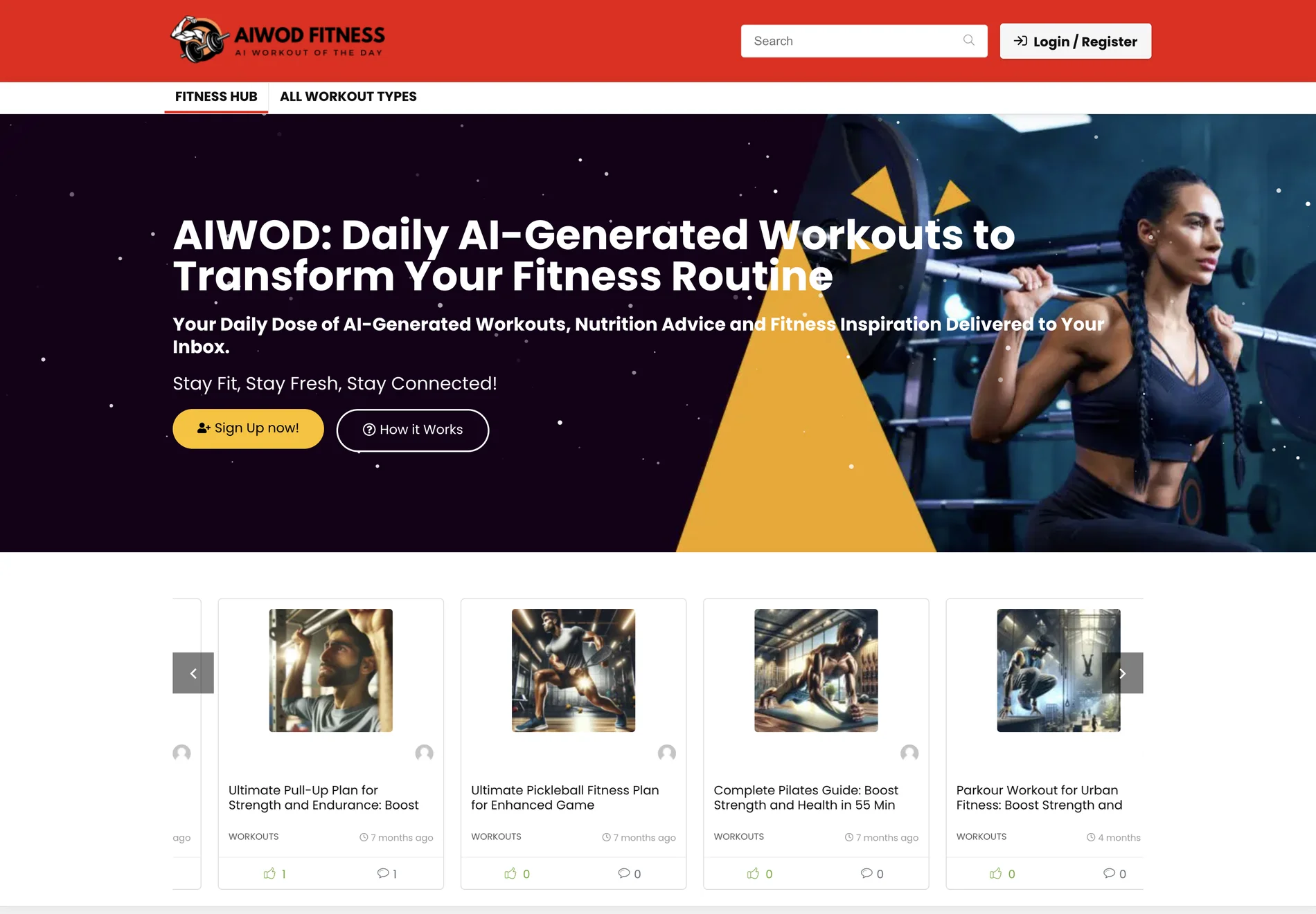 AIWOD Fitness - Daily AI-Generated Workouts for a Transformed Fitness Routine