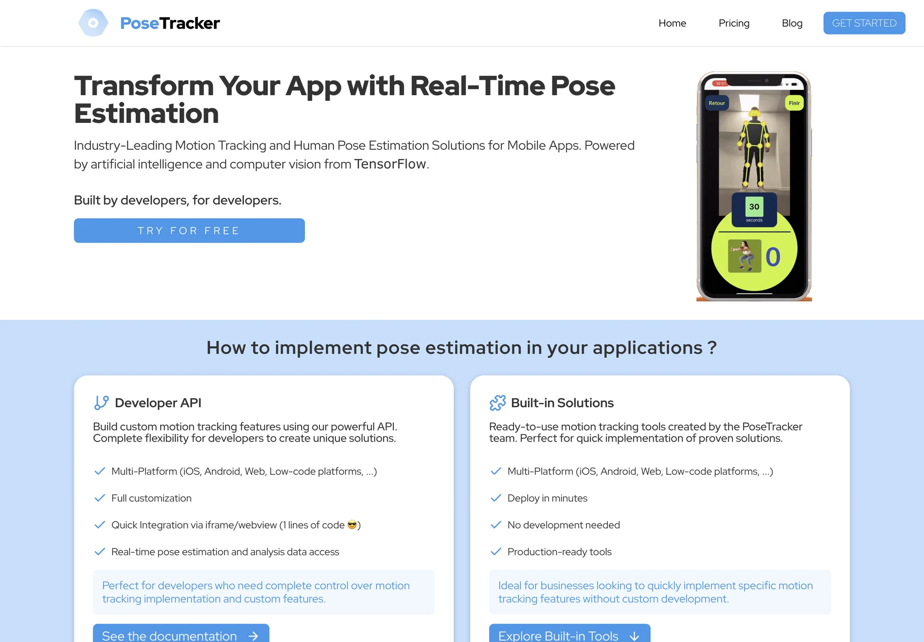 PoseTracker - Real-time Pose Estimation AI