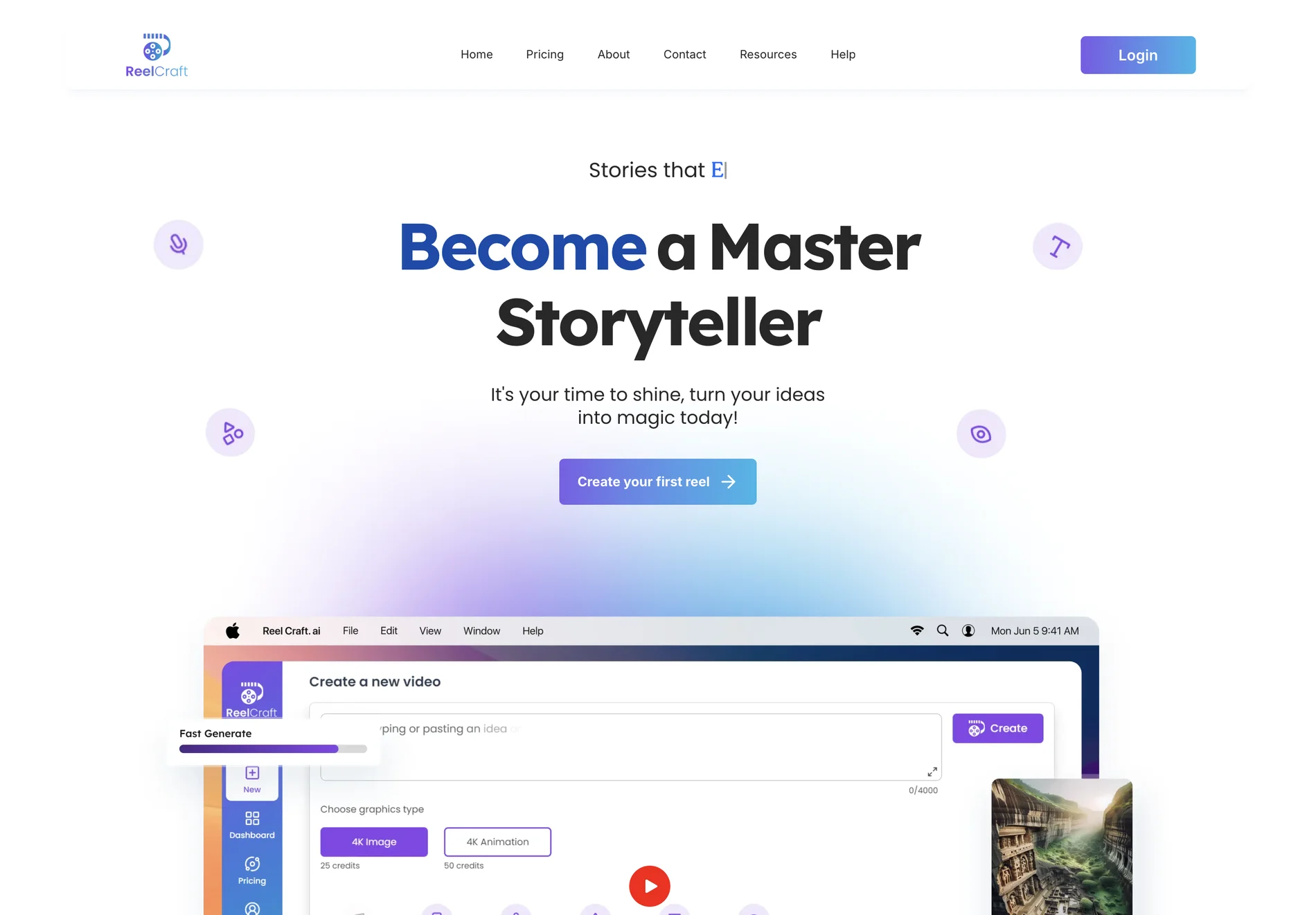 ReelCraft: Turn Your Ideas into Immersive Animated Stories