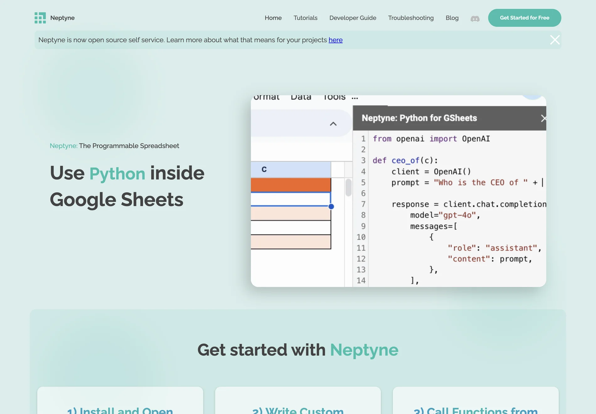 Neptyne: Revolutionizing Spreadsheets with Python Integration