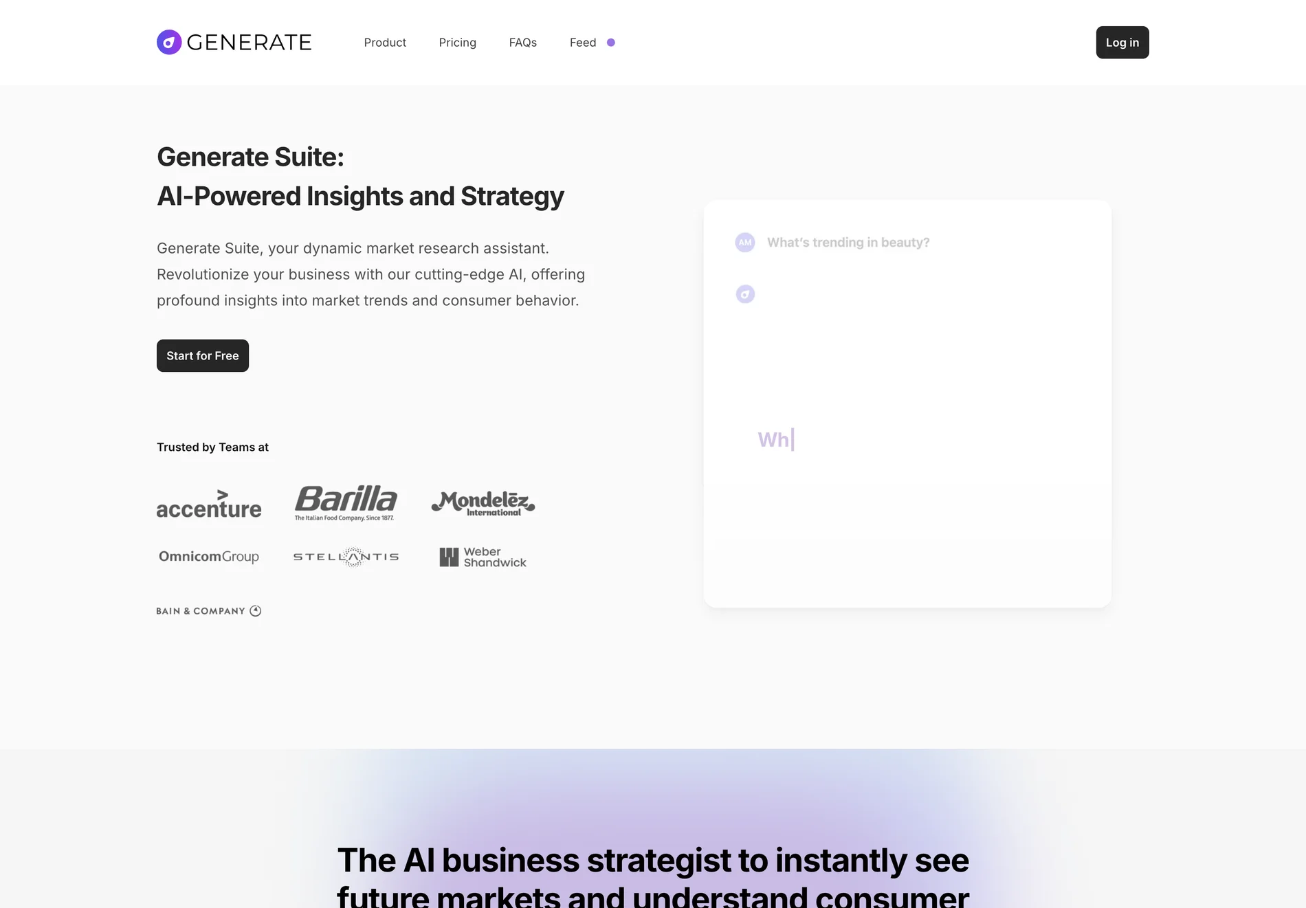 Generate Suite: AI-Powered Market Research for Business Success