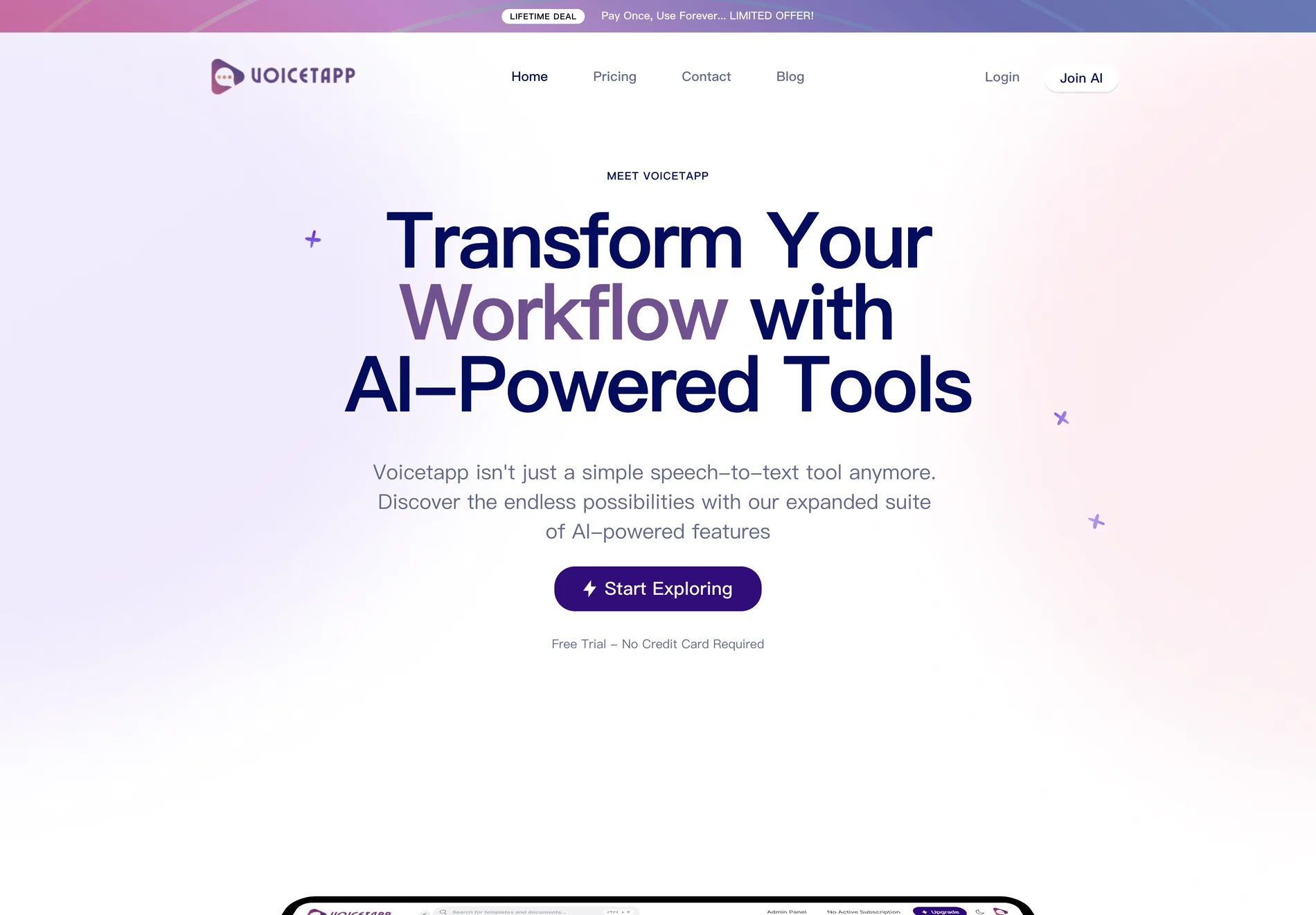 Voicetapp: AI-Powered Speech-to-Text Tool for Enhanced Workflow