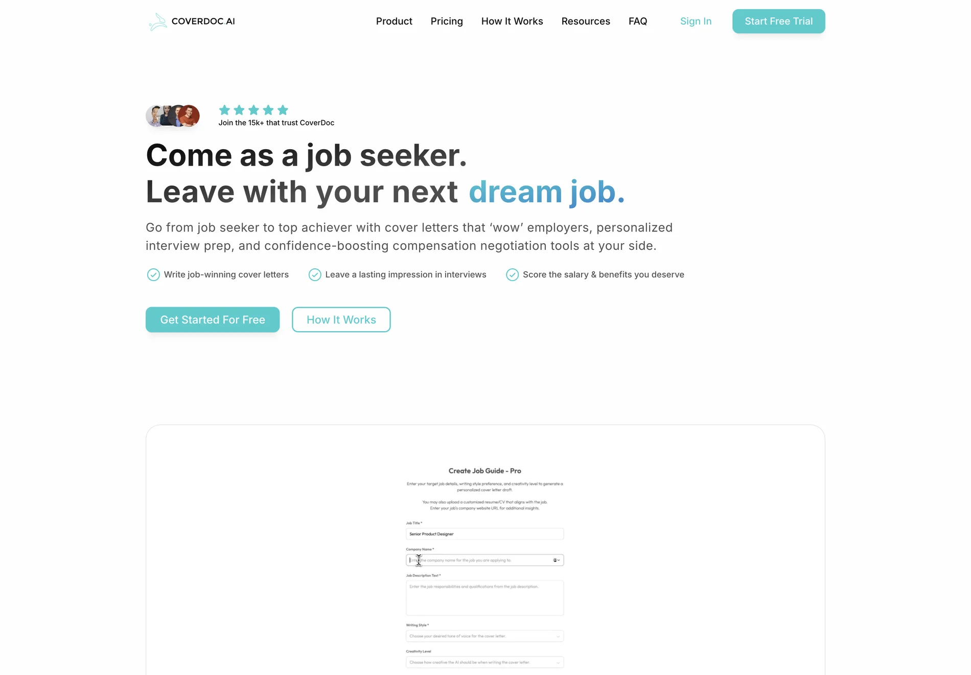 CoverDoc.ai: AI-Powered Tools for Job-Winning Cover Letters, Interview Prep, and Salary Negotiation