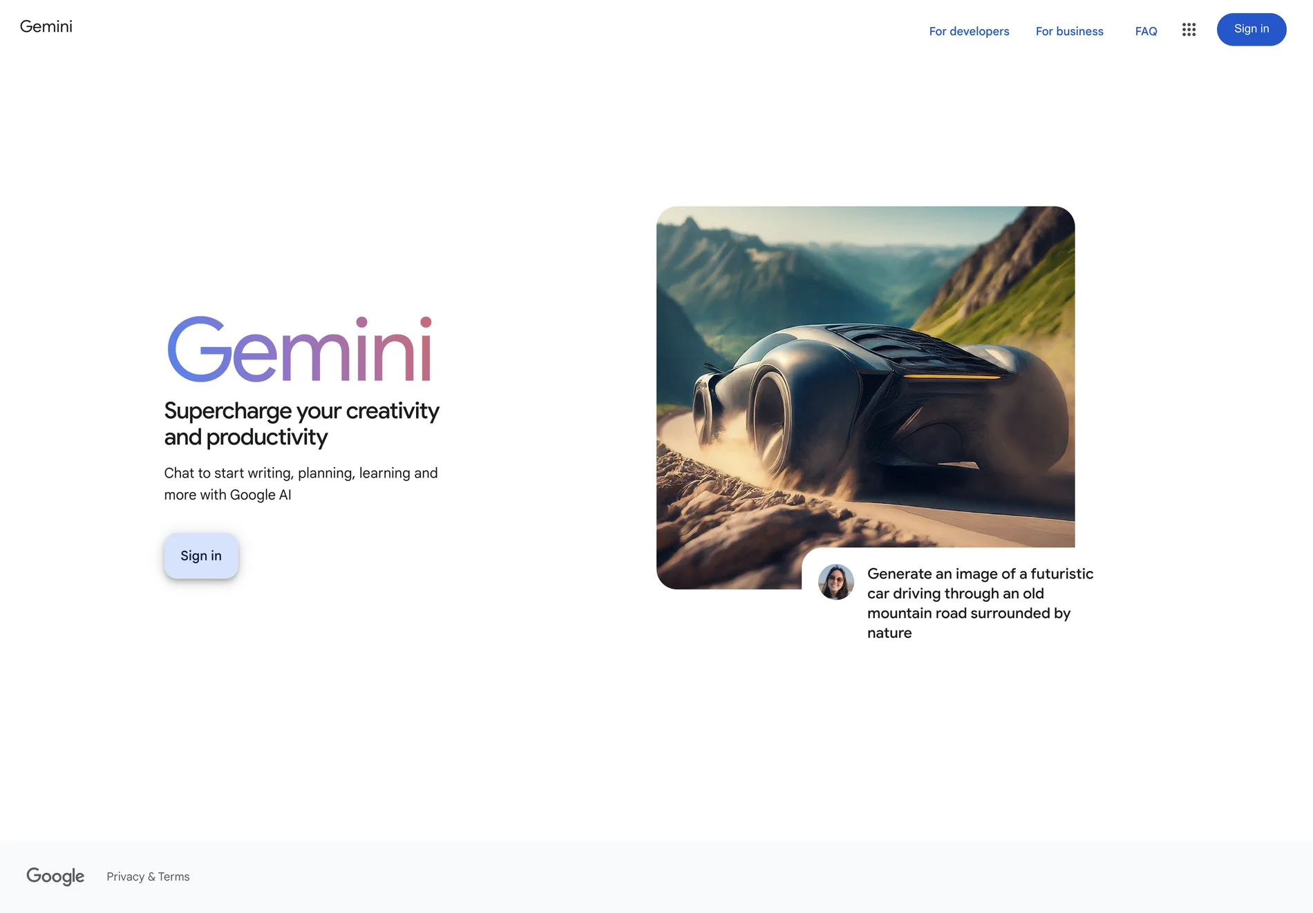 Gemini: Chat to Supercharge Your Creativity and Productivity