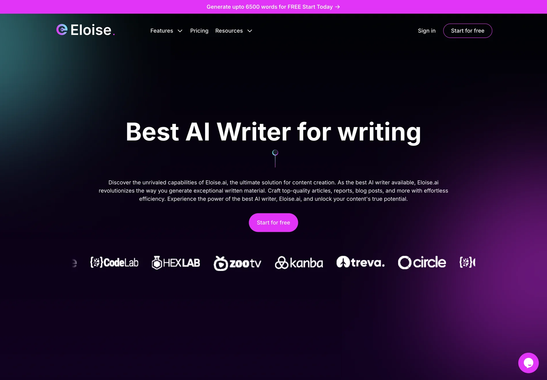 Write Better & Faster with Eloise AI